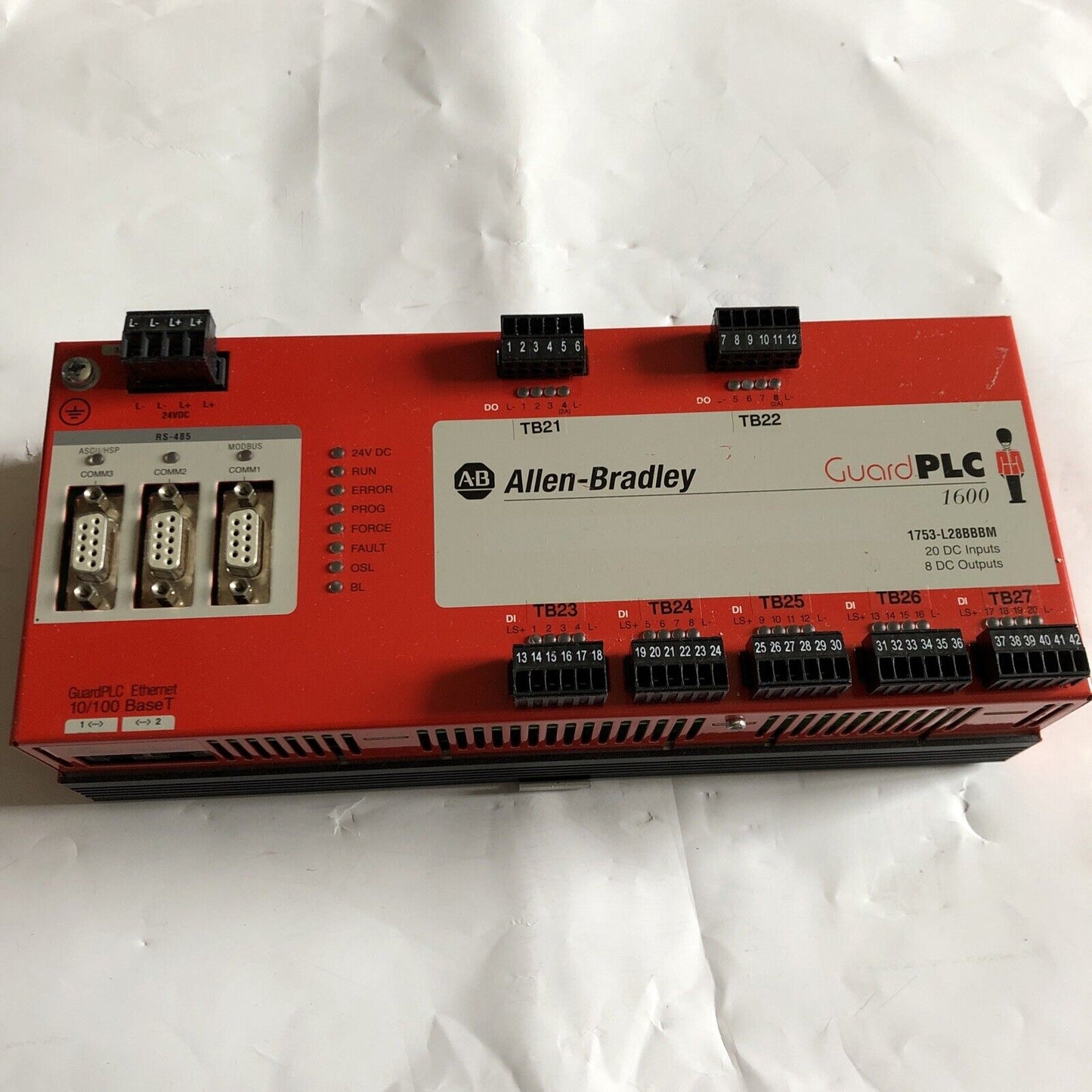 Allen-Bradley 1753-L28bbbm C A 6.28,Guardplc 1600 Cpu Modb,Guard Plc 1600,Ej