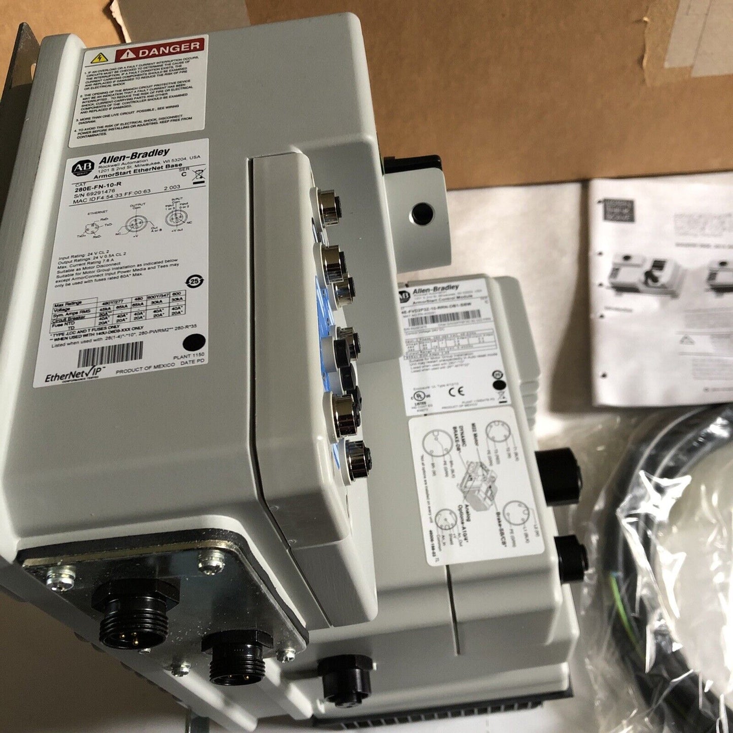 New Allen Bradley 284E-Fvd2p3z-10-Rrn-Db1-Sbw,280E-10-R Variable Drive,Br