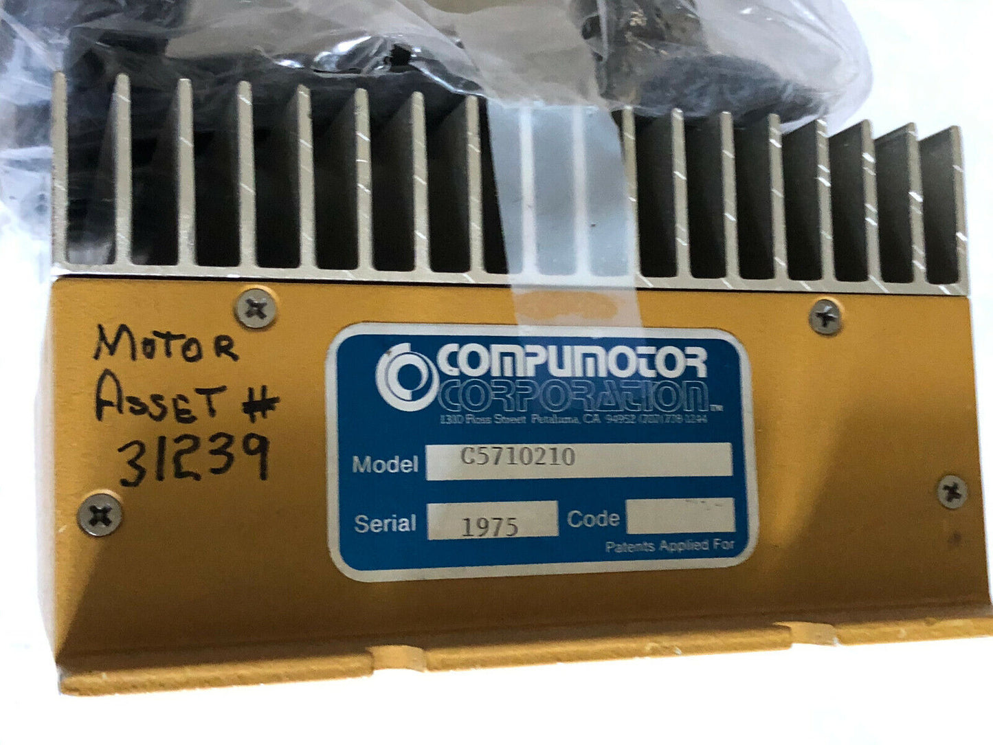 Compumotor C5710210 Driver/Power Supply,Motor Asset 31239,Fm