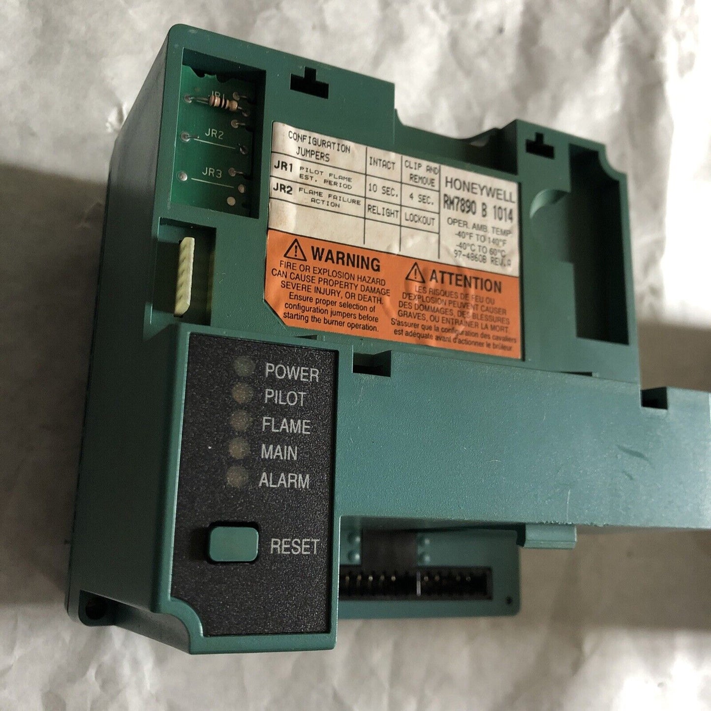 Honeywell Rm7890 B 1014 Burner Control Controller, Rm7890b 1014,Al