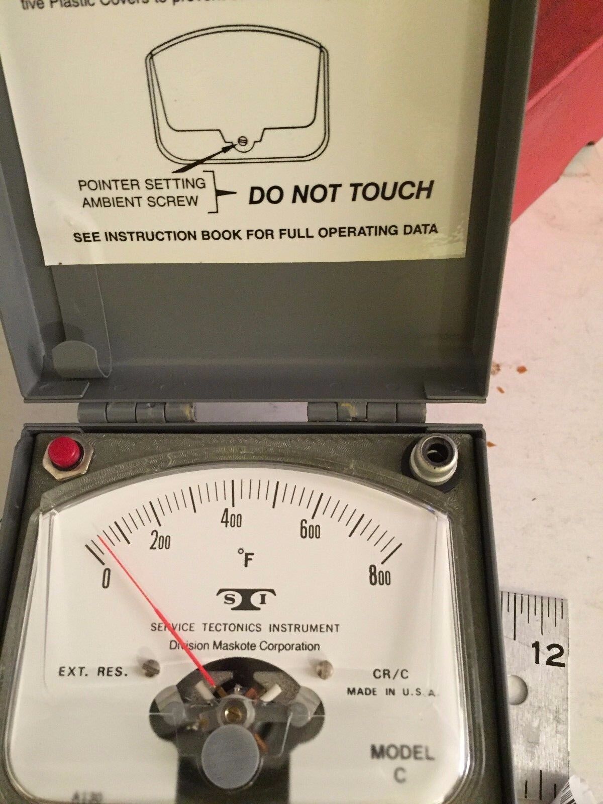 Sti C-080 Pyrometer,Service Tectonics C,0 ~ 800 *F,801245,Sti Model C Gage,Fc