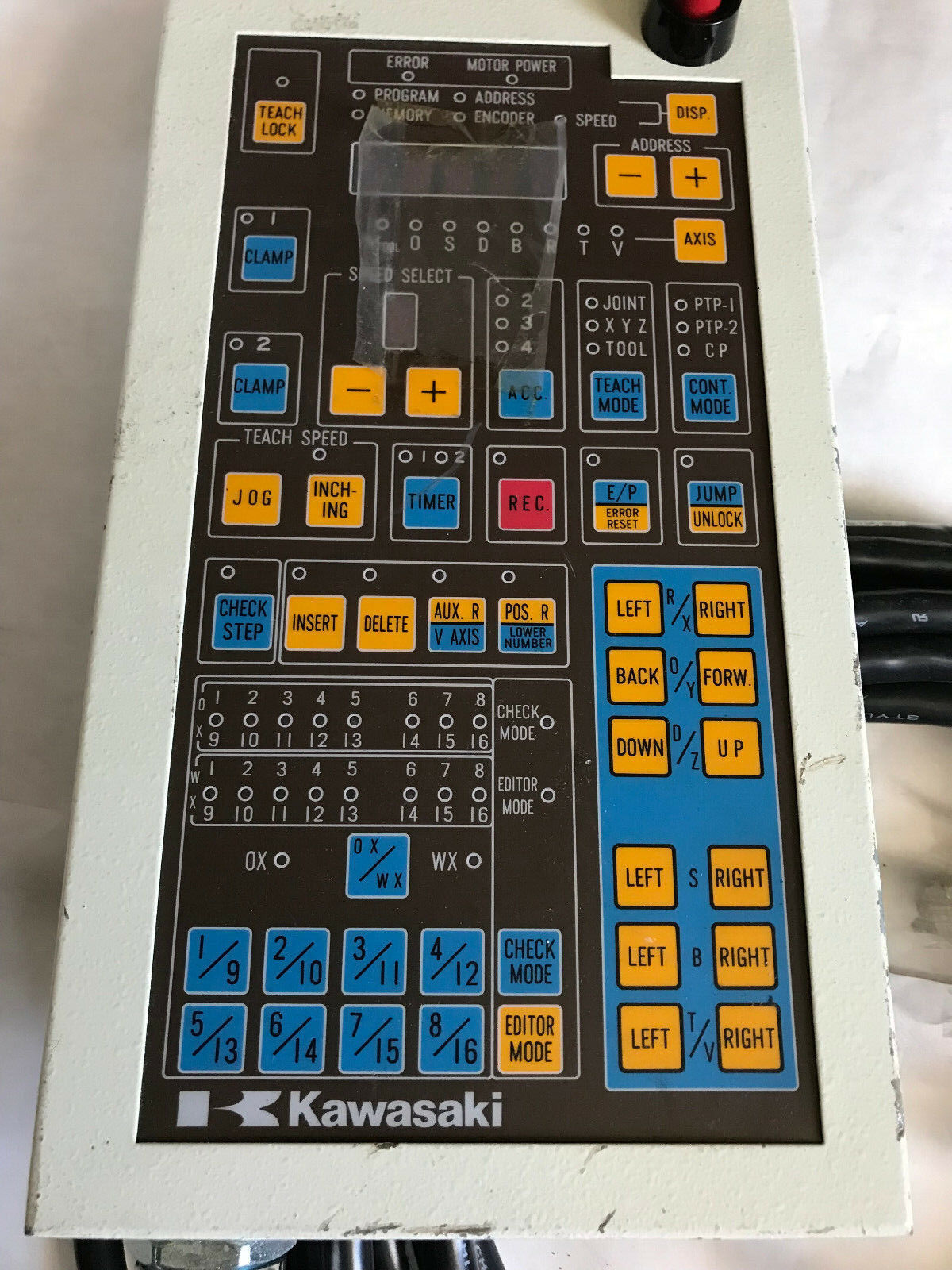 Kawasaki 50817-1002 L10 J1 Robot Teach Pendant T03013710 Keyboard Controller,Sc