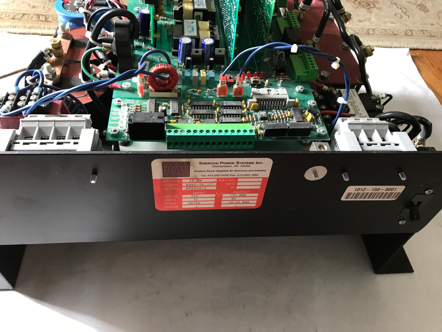 New Enercon Power Epsi-10 Ozone Generator Power Supply,10 Kw, Fd51000-01,Ap