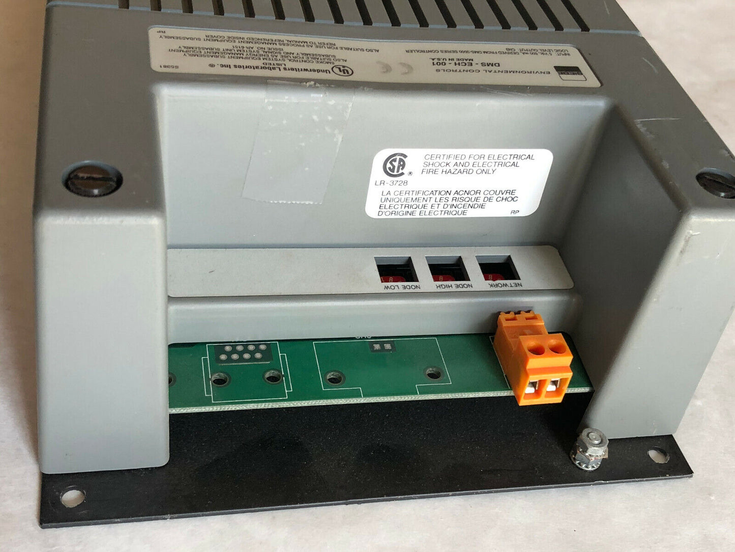 Invensys Dms-Ech-001 Control System Biebe Environmental Controls Dms-Ech-001,Cl
