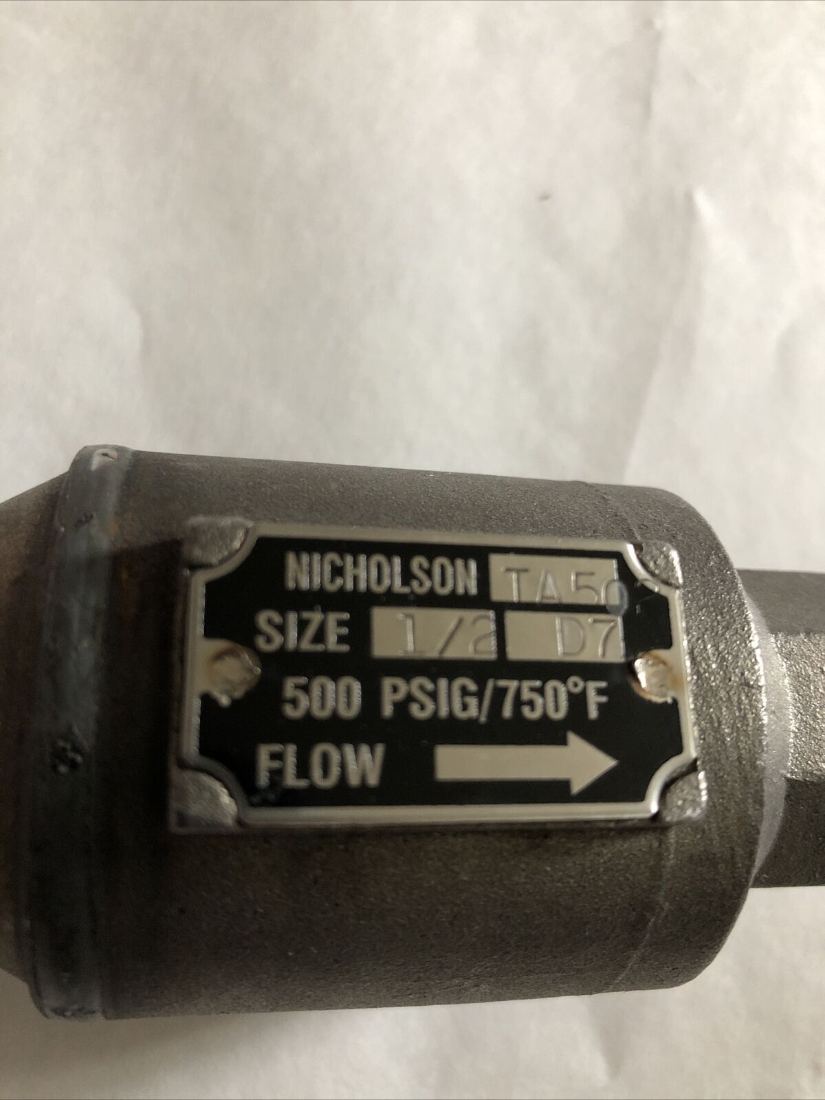 New 1/2" Npt Nicholson Ta 502 Thermostatic Steam Trap 500 Psi ,Bz