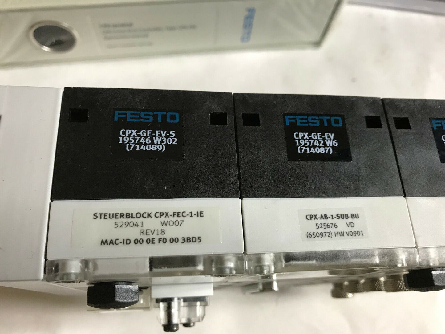 Festo 50E-T03ghsybt18t18-Z-E+N Valve Terminal Cpx 0025037100 Cpx-Geevs 529041,Aj