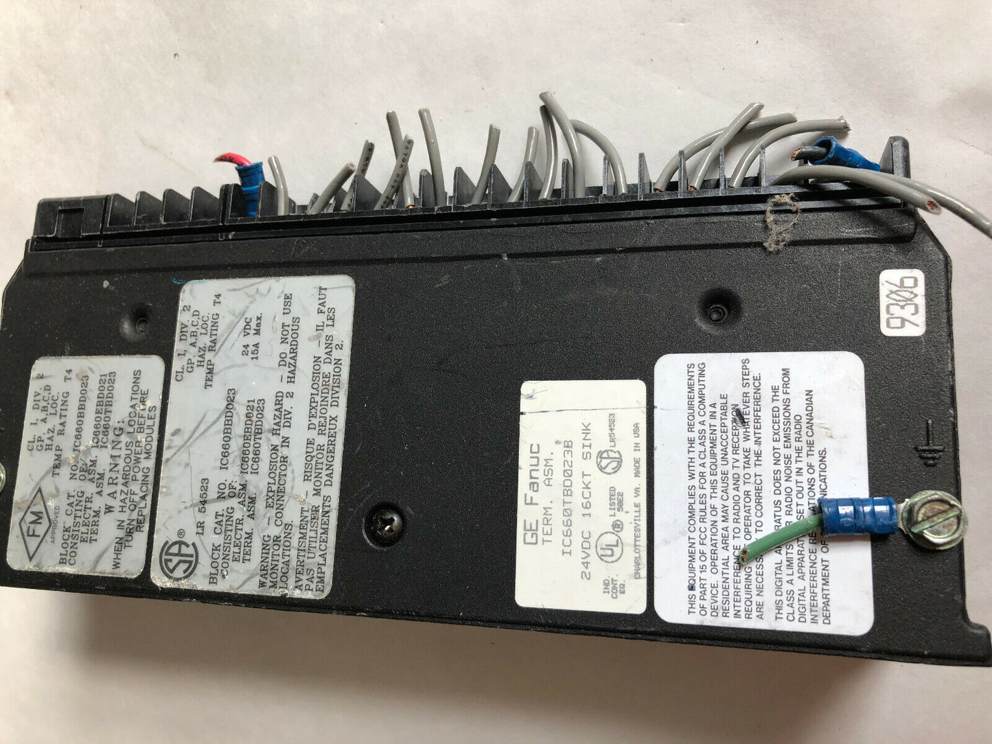 Ge Fanuc Ic660bbd023 Block 24Vdc Sink I/O 16 Circuits,2/3 Wire Sensor C,Sk