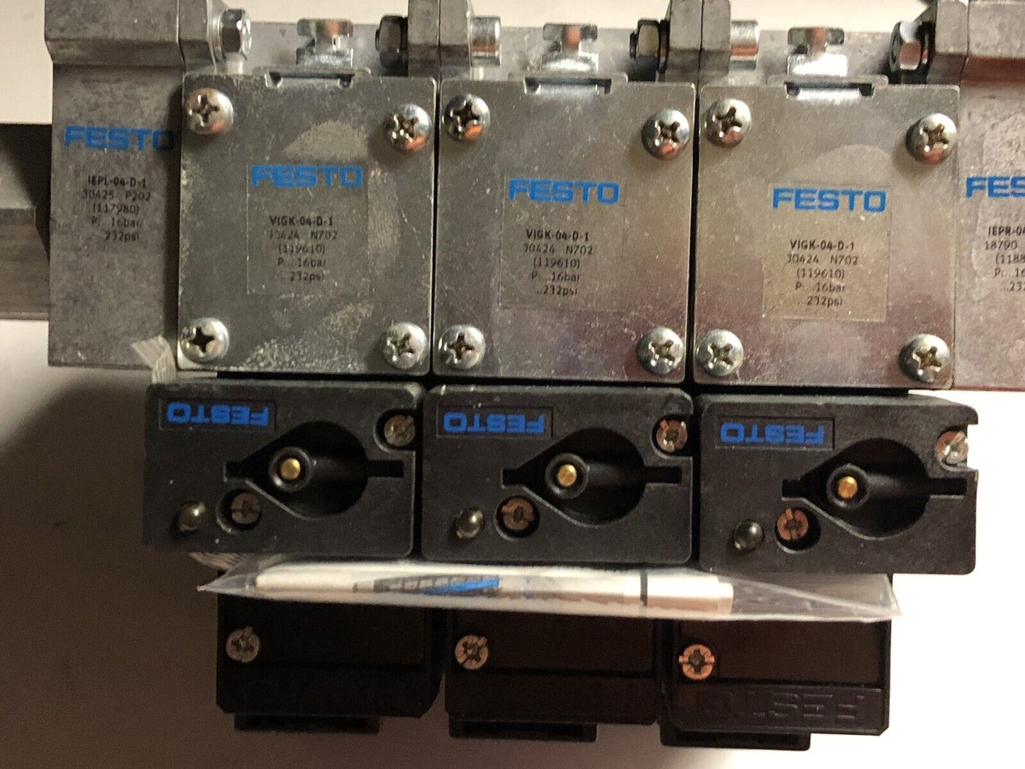 Festo Solenoid Valve Vimp-04-D-1,Muhx2-Zp-D-1-24G,Iepr-04-D-1 Vl-5/3E-D,Ev