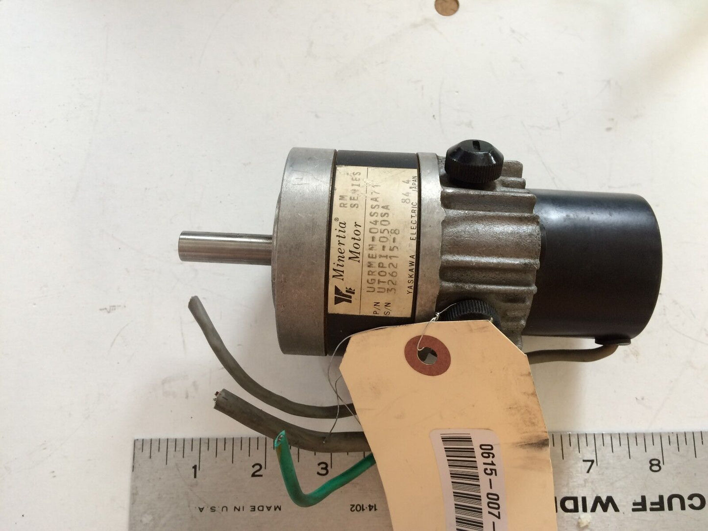 Yaskawa Electric Ugrmem-04Ssa71 Servo Motor, Shaft Diameter: 11Mm,Tc