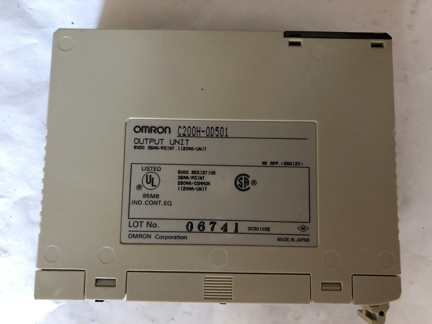 Omron C200h-Od501, Od501 Output Unit,C200h-0D501,Dk