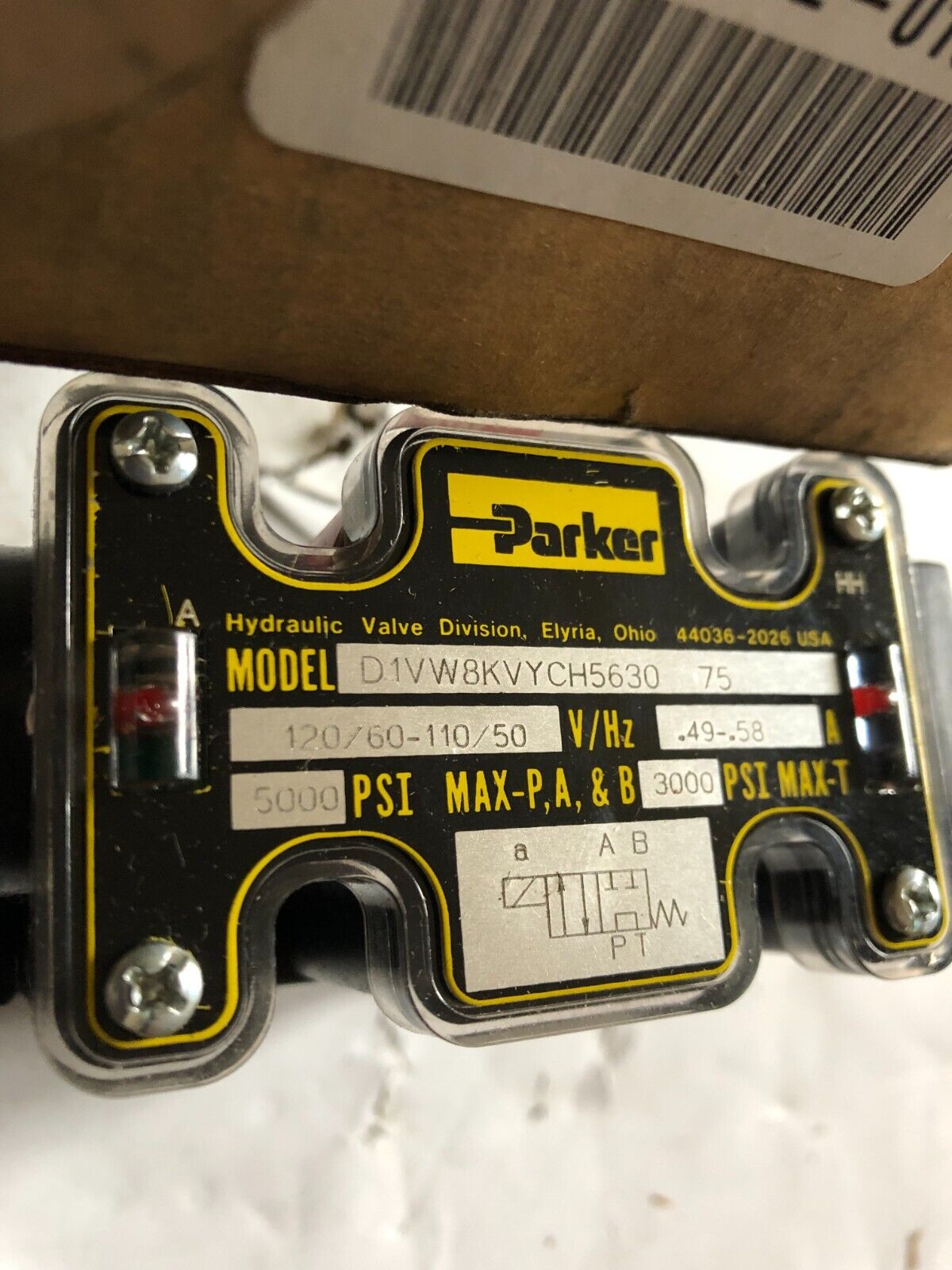 New Parker Hannifin D1vw8kvych5630 75 Directional Control Valve,Bt