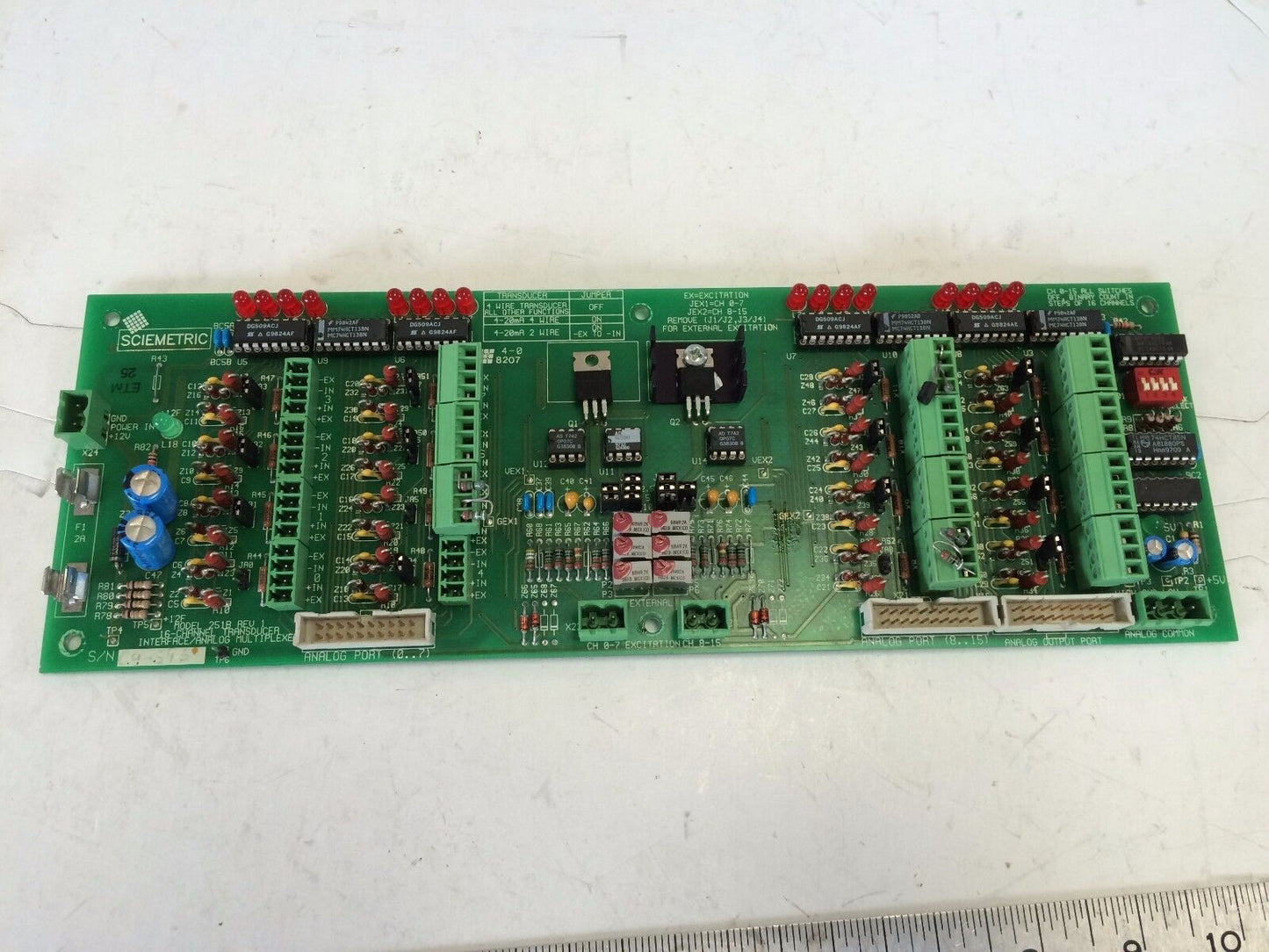 Sciemetric 251B Rev 1 Multiplexer Analog Interface,16 Channel Transducer,Cx,Fg