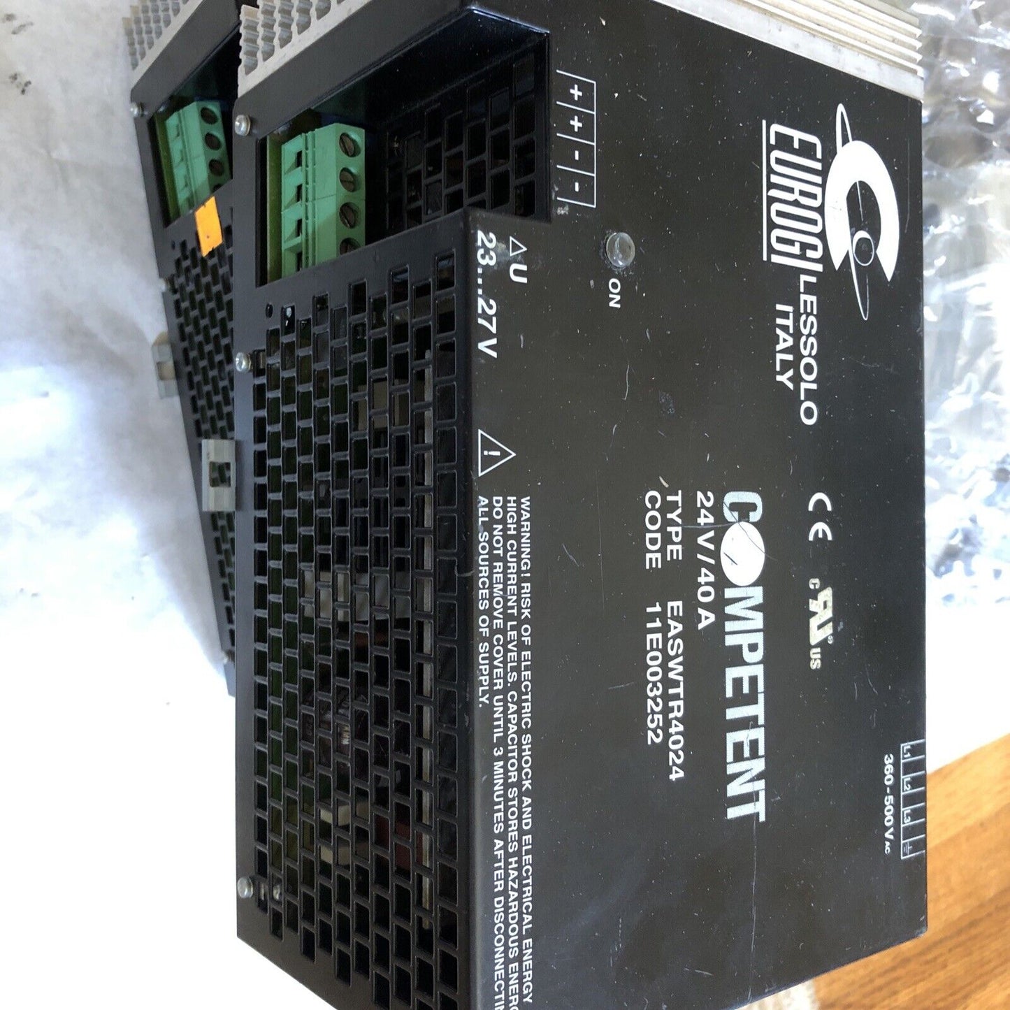 Eurogi Lessolo Competent,11E003252,Easwtr4024 Power Supply 24Vdc 40A,Bi
