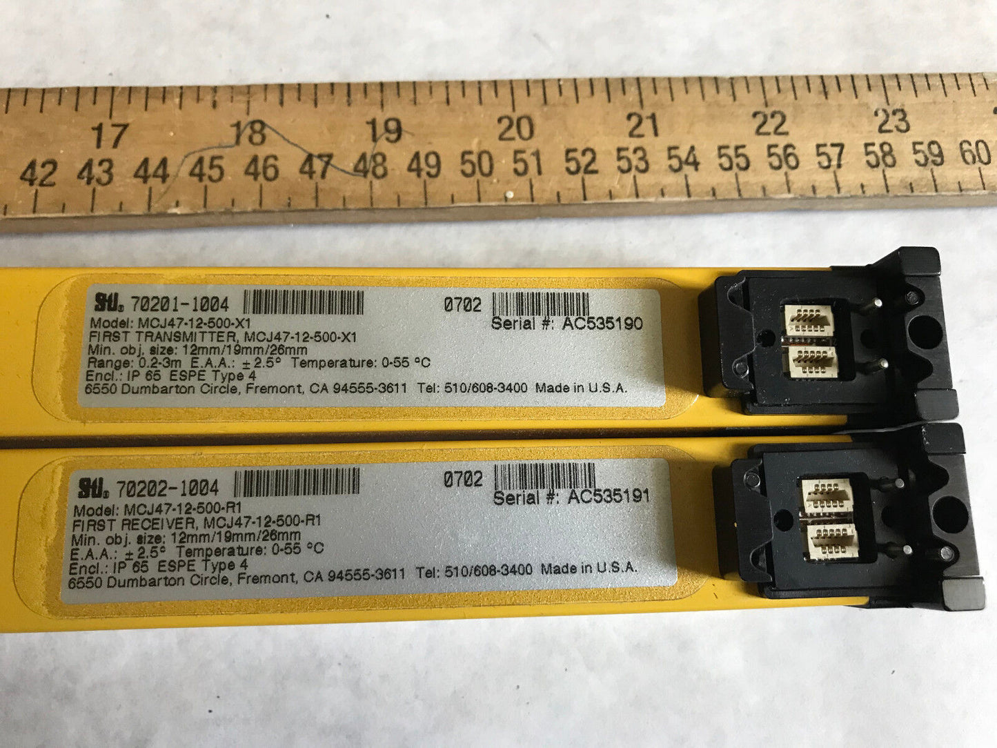 Sti 70201-1004,70202-1004,70206-1006,70205-1006 Light Curtains Mcj47-12-500-R3
