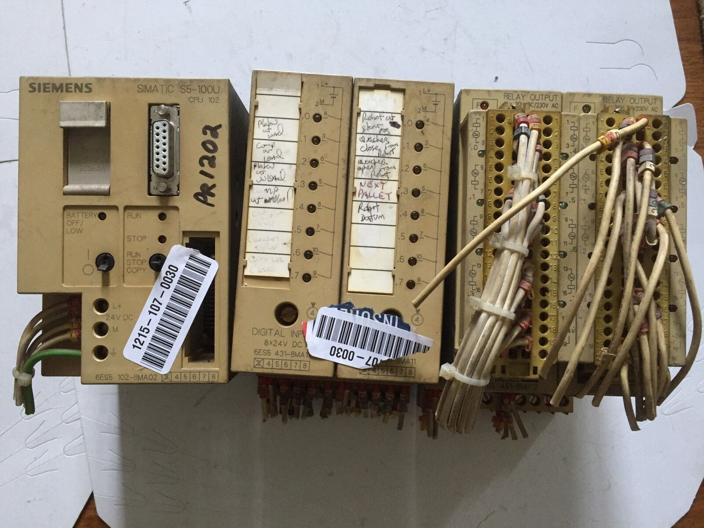 Siemens S5-100U,6Es5 102-8Ma02,431-8Ma11,451-8Mr12, Cpu102 Plc Unit,Bh