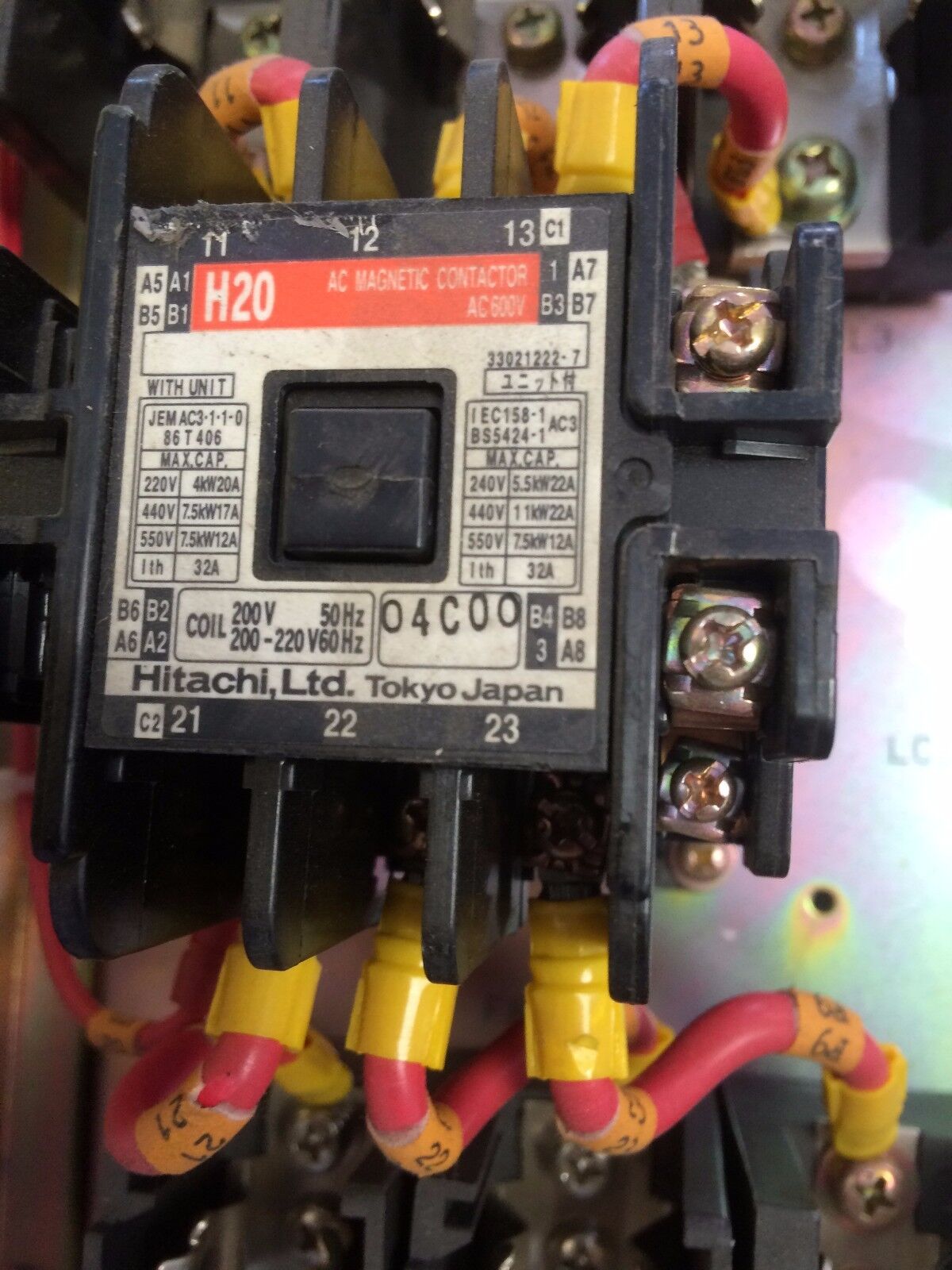 Fanuc A14b-0076-B325 01 Power Input Unit , P007p0005,Hitachi H20, Ec