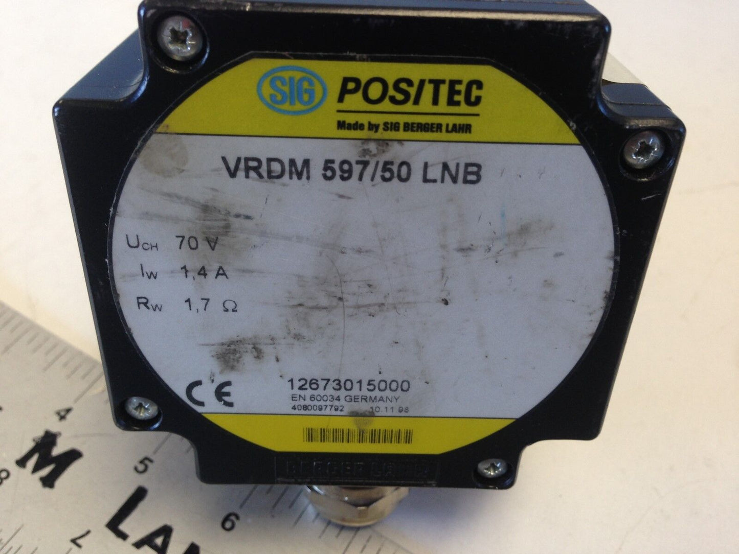New Sig Berger Lahr Vrdm 597/50 Lnb Stepper Motor, 1.4A, 1.7-Ohm,Dl