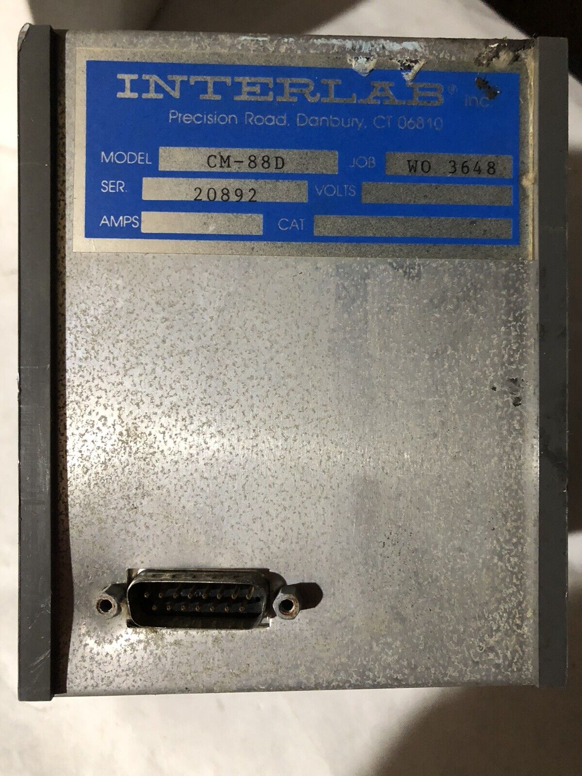 Interlab Cm-88 Robot Inhibit Emergency Off Cm-88D Wo 3648,Tn