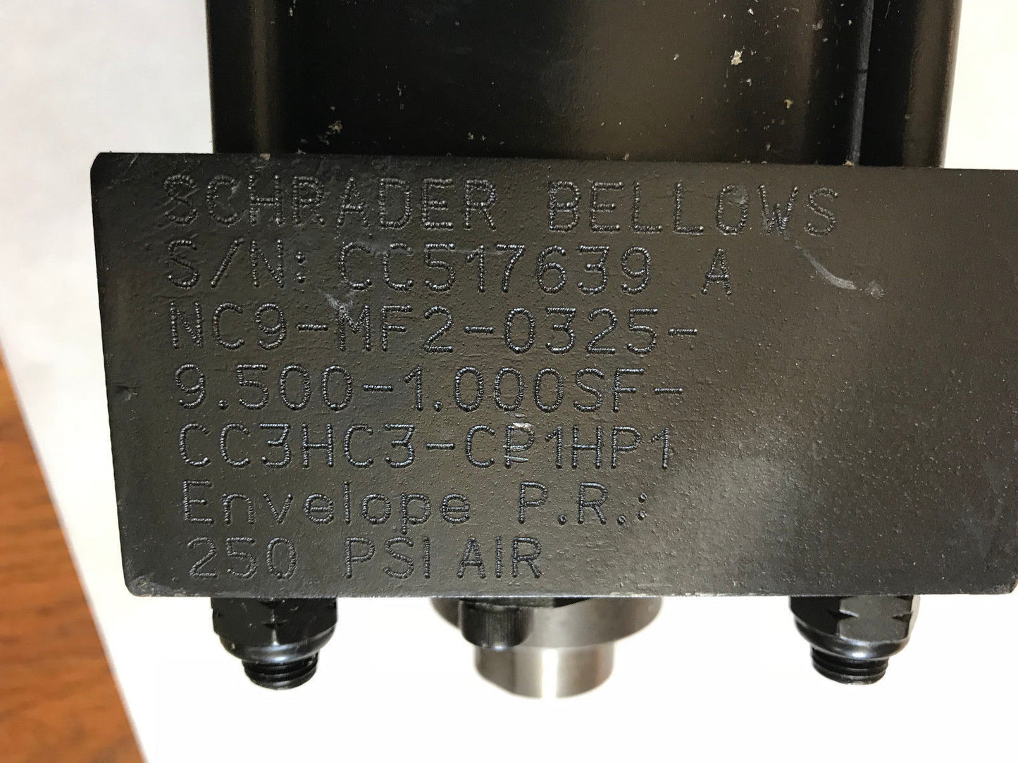 Schrader Bellows Nc9mf20325 Cylinder Nc9-Mf2-0325-9.500-1.000Sf-Cc3hc3-Cp1hp1,Ah