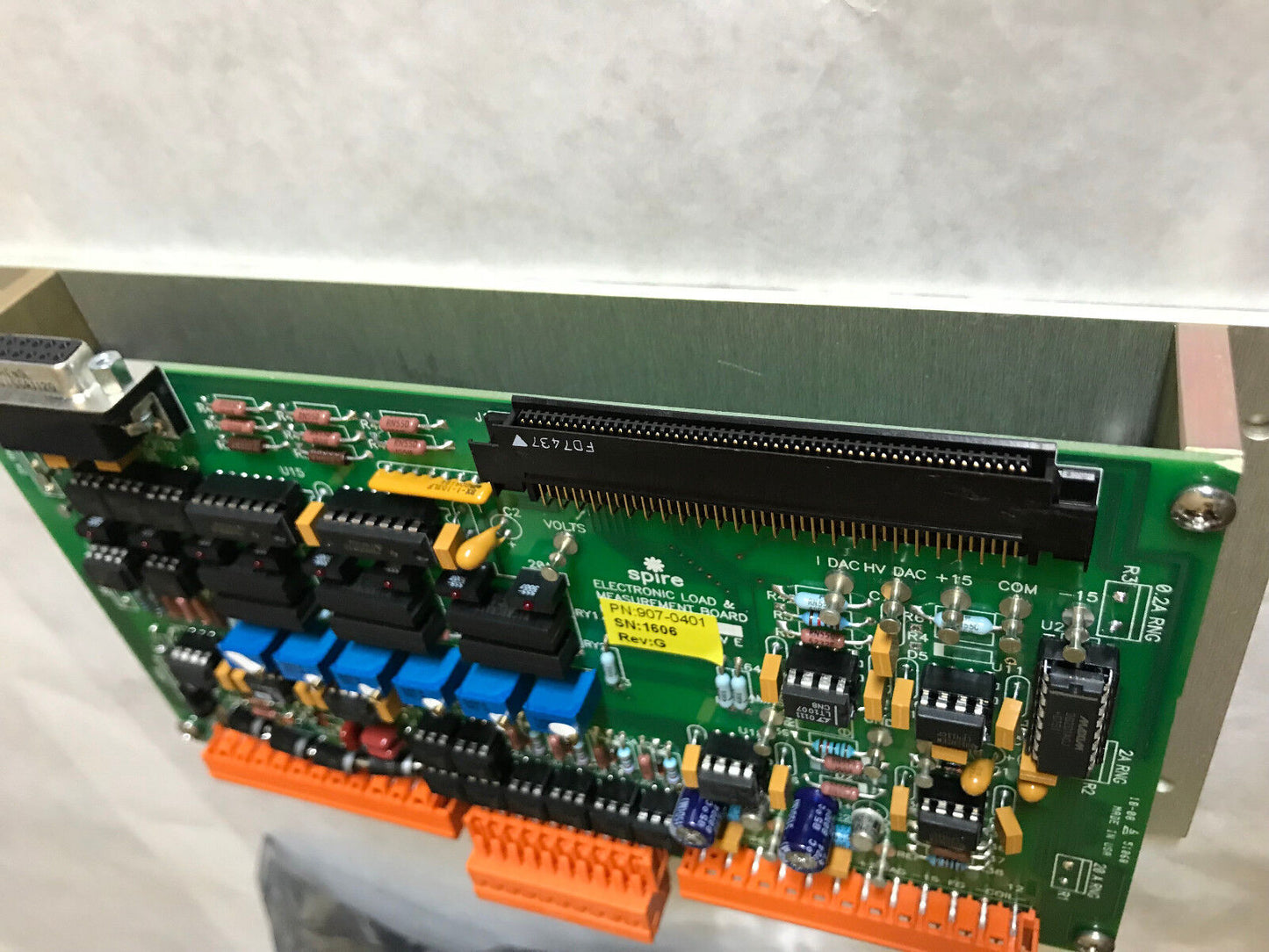 New Spire 907-0401 Electronic Load & Measurement Board Pcb S/N 1606 Rev G,Ag