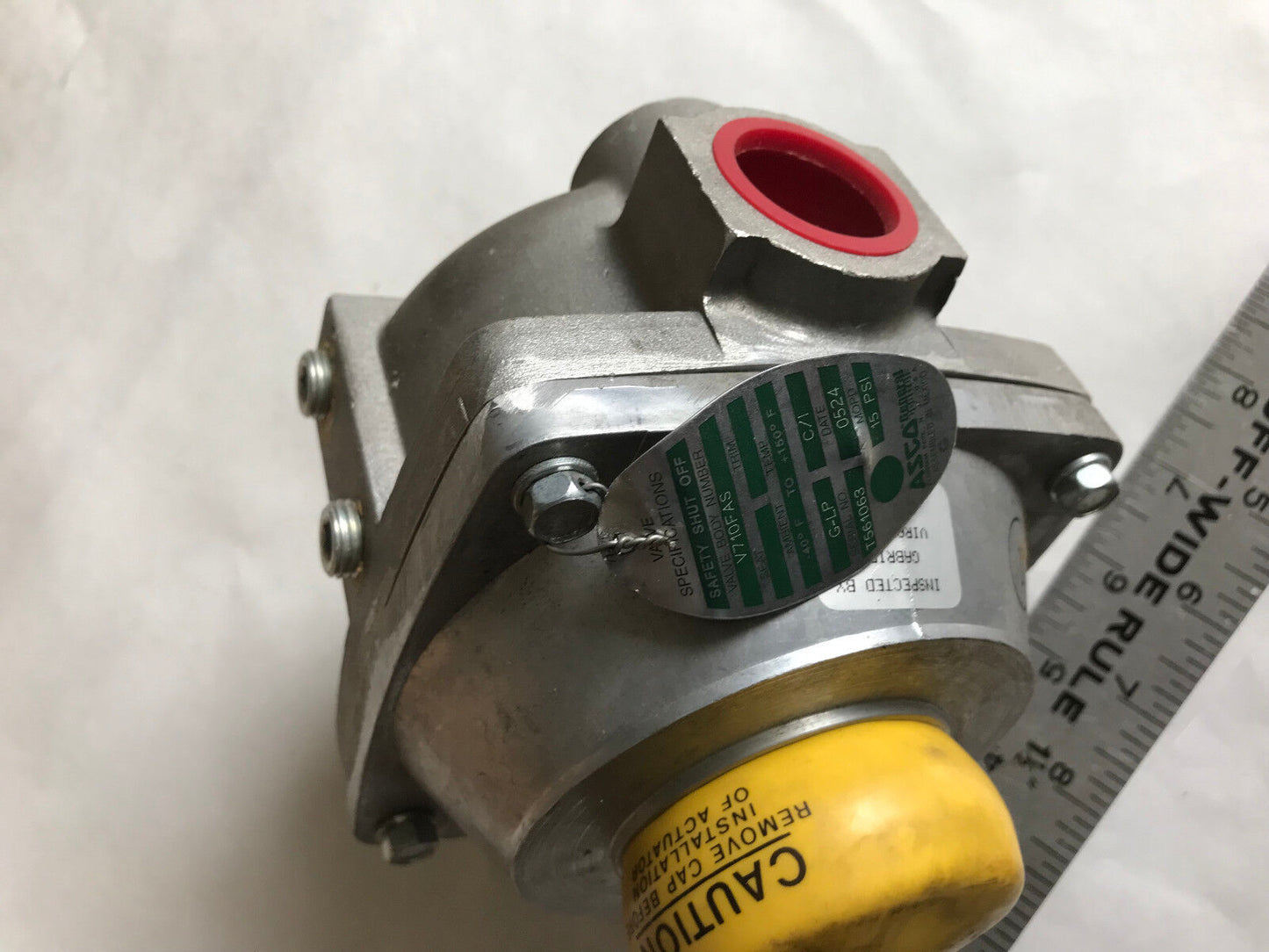 New Asco V710fas Actuator Operated Gas Valve, 1" Npt, 15 Psi,Et