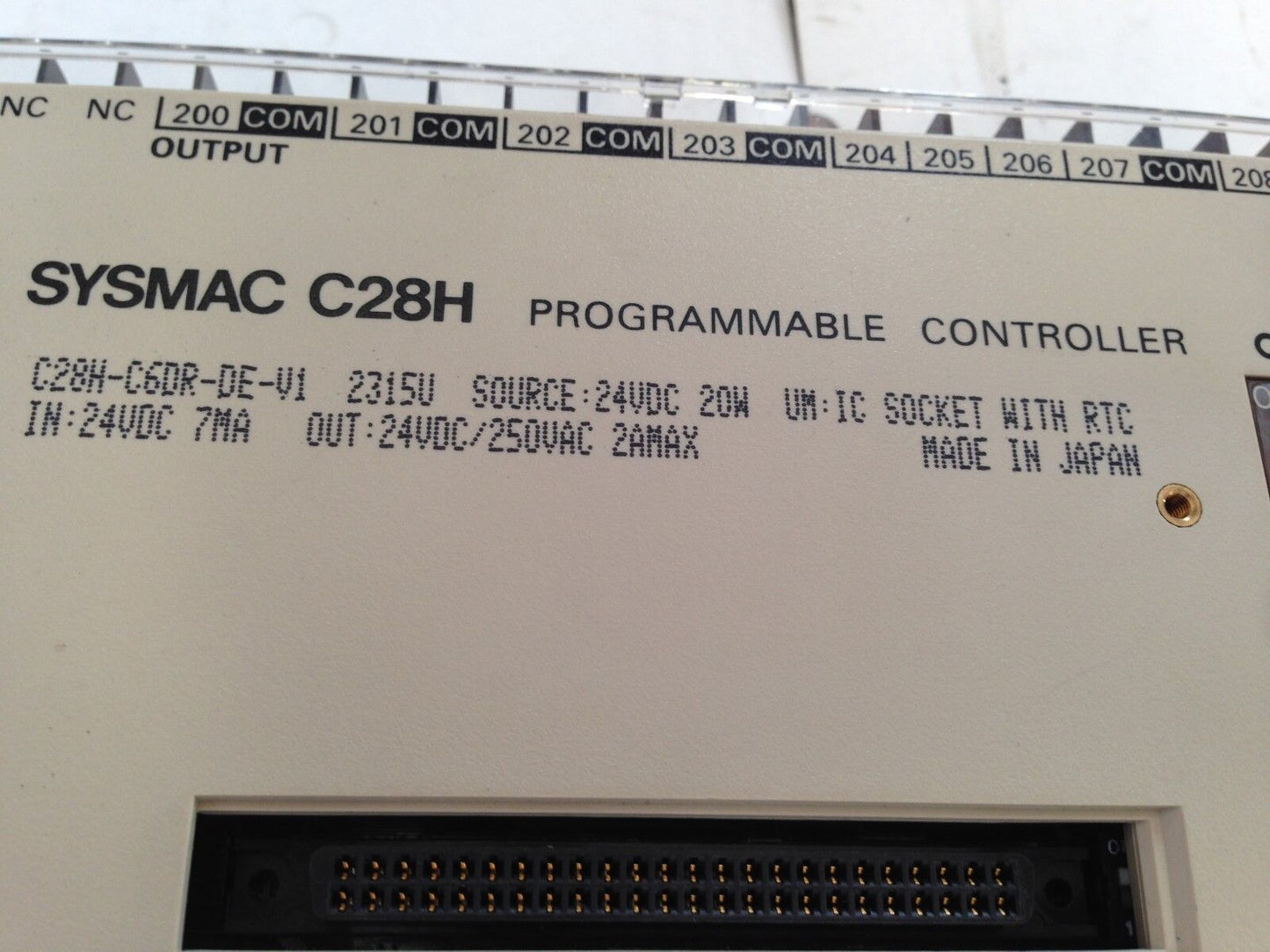 New C28h-C6dr-De-V1 Omron Sysmac C28h Module Programmable Controller 24Vdc,Dh