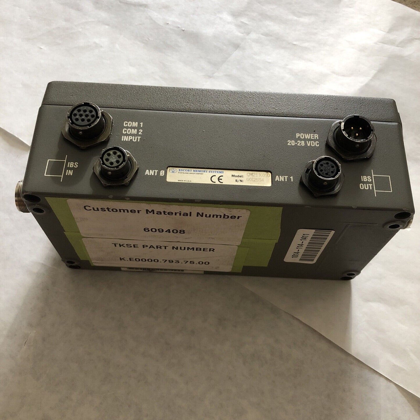 Escort Memory Cm21 K010 Cm21 Interbus Interface Module Controller,Bw