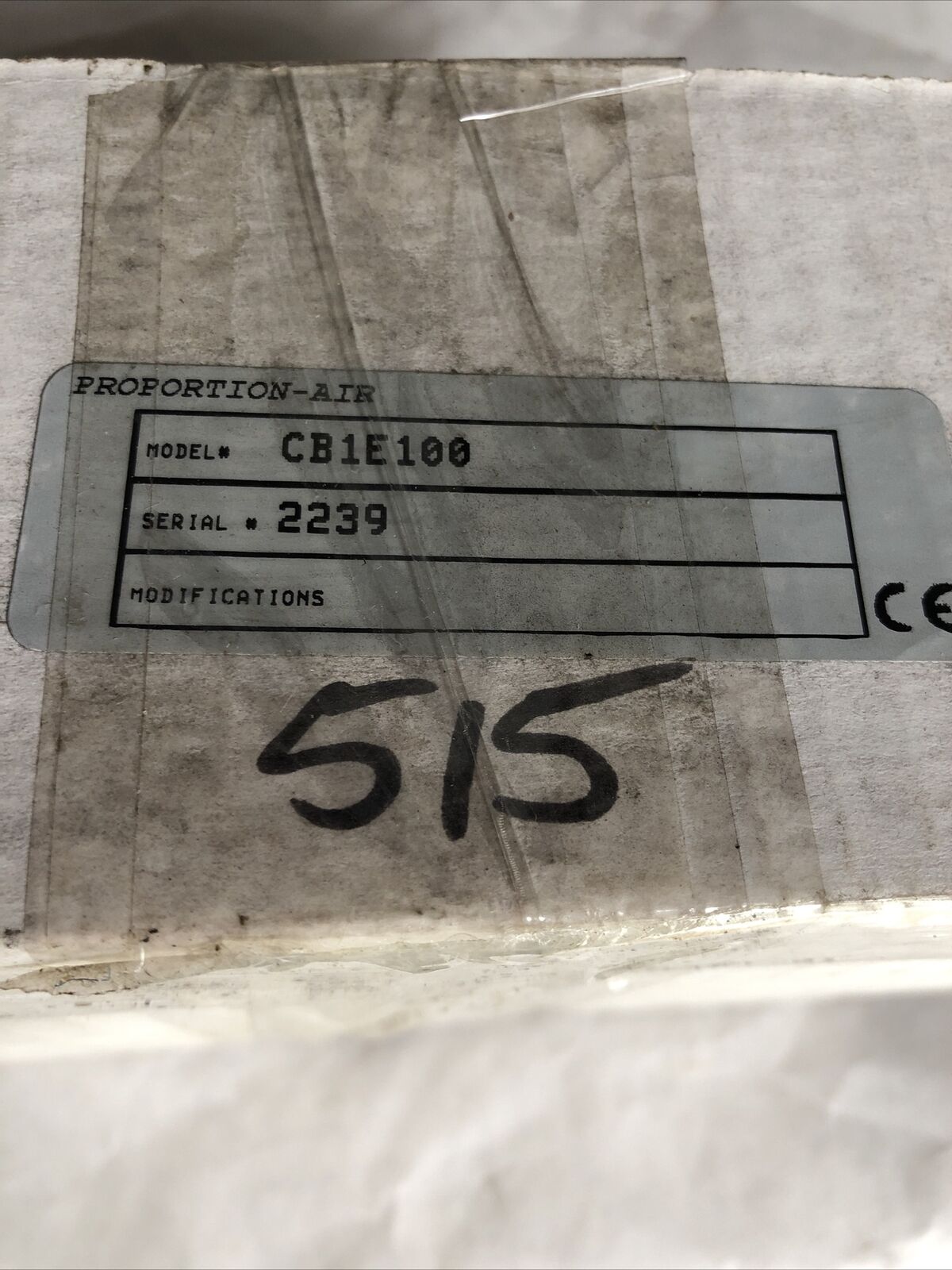 New Proportion Air Inc Cb1e100, Transducer,Fg