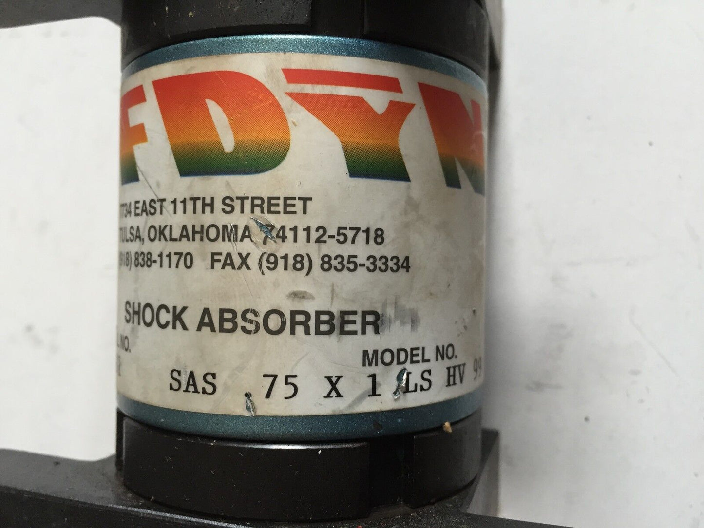 Efdyn Sas. 75X1 Ls Hv 99,15581 Shock Absorber 3/4" Bore 1" Stroke Lug Mount,Ck