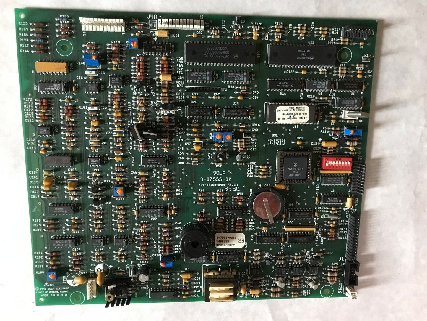 New Sola 9-07555-02 Rev. 01,Sola 9-7555-02Et Interface 009-07555-3120-01,Eh