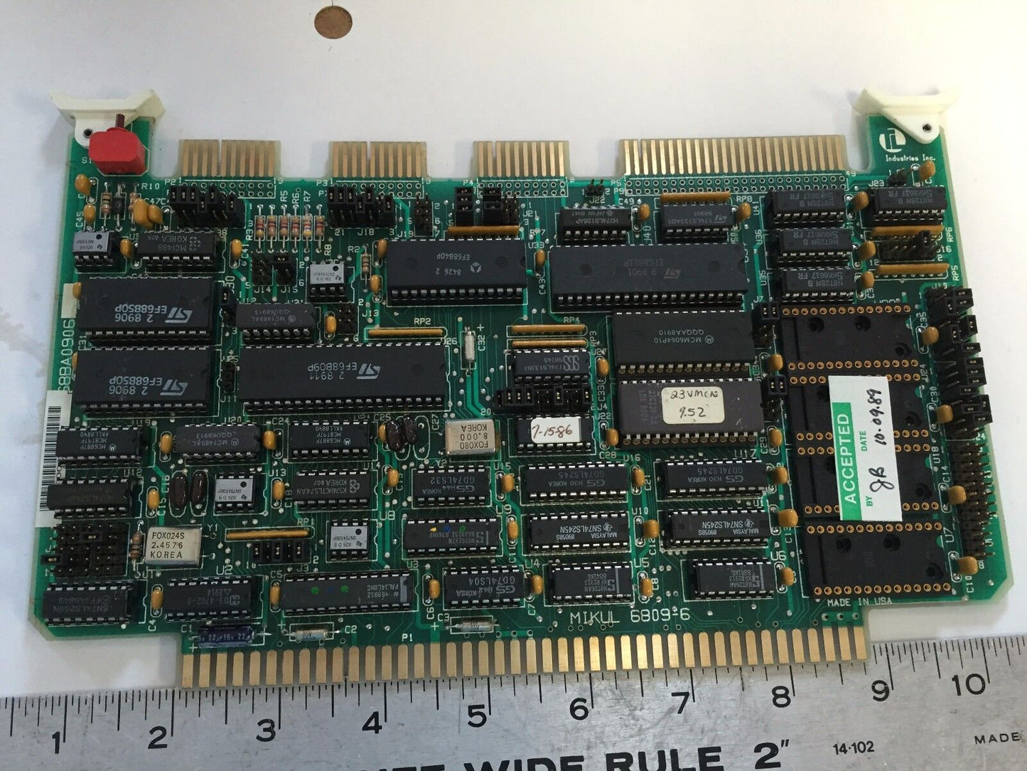 Industries Mikul 6809-6 ,00018621,68Ba0906 Pcb Board ,Ff