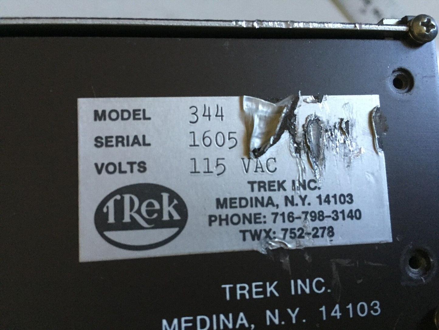 Trek Model 344 , Trek 344 Electrostatic Volt Meter,Ew