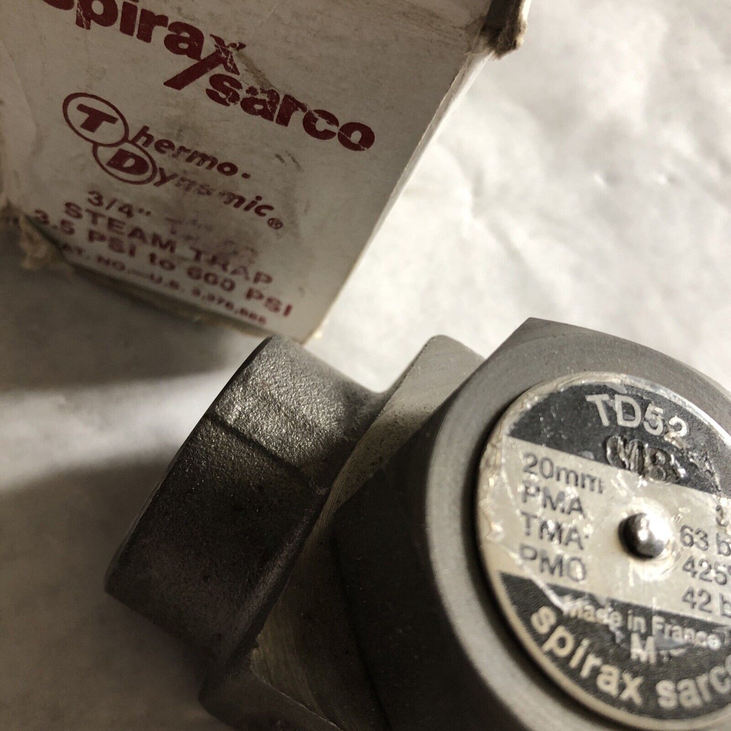 New 3/4" Spirax Sarco Td52,M Thermo-Dynamic Steam Trap Live Steam,Bl