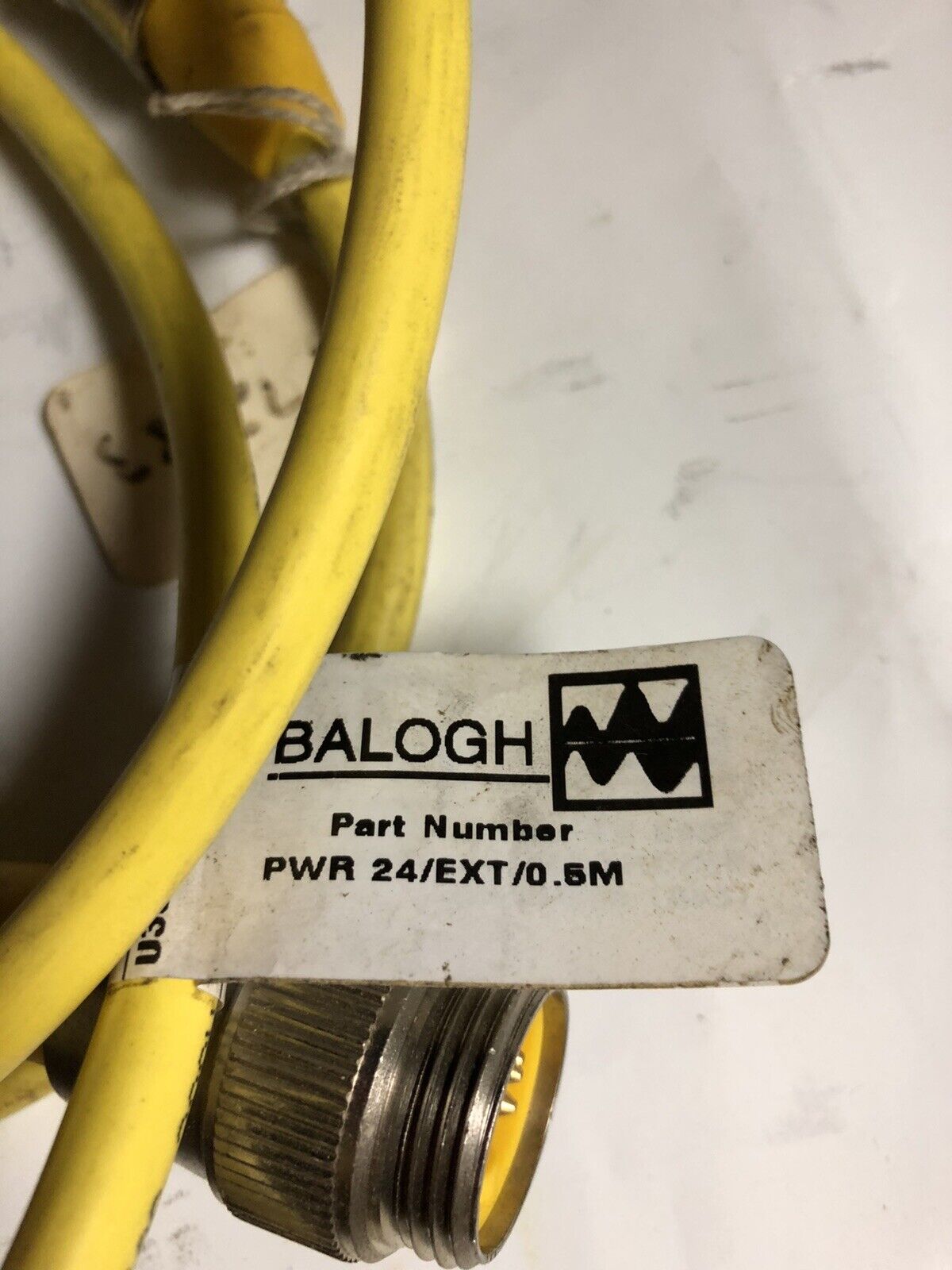 New Balogh Robotic/Machine Cable Assembly Cordset Pwr 24/Ext/0.5M,10150544,Ex