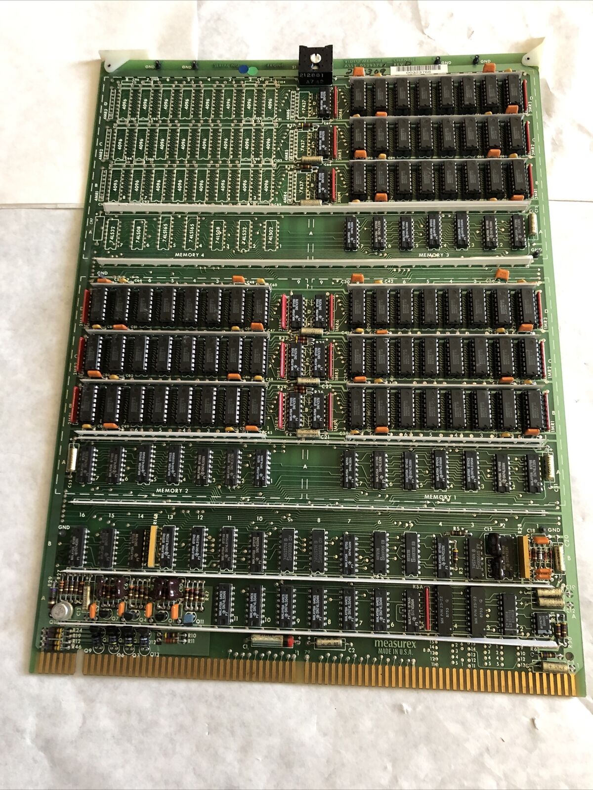 Honeywell 05293700, 04293700 Board Video Memory Channel Measurex 05293701,Ea