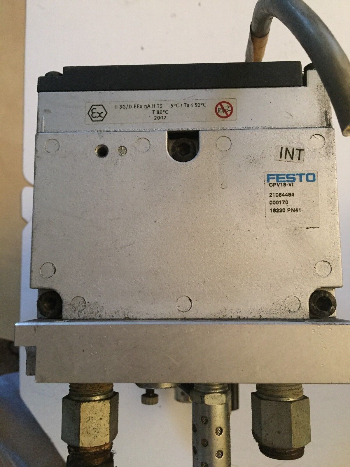 Festo Cpv18-Vi Pn41 18220,Po41,Cpv18-Ge-Mp-8,163 283,M802,Cpv18-Vi-P8-1/4-B,Br