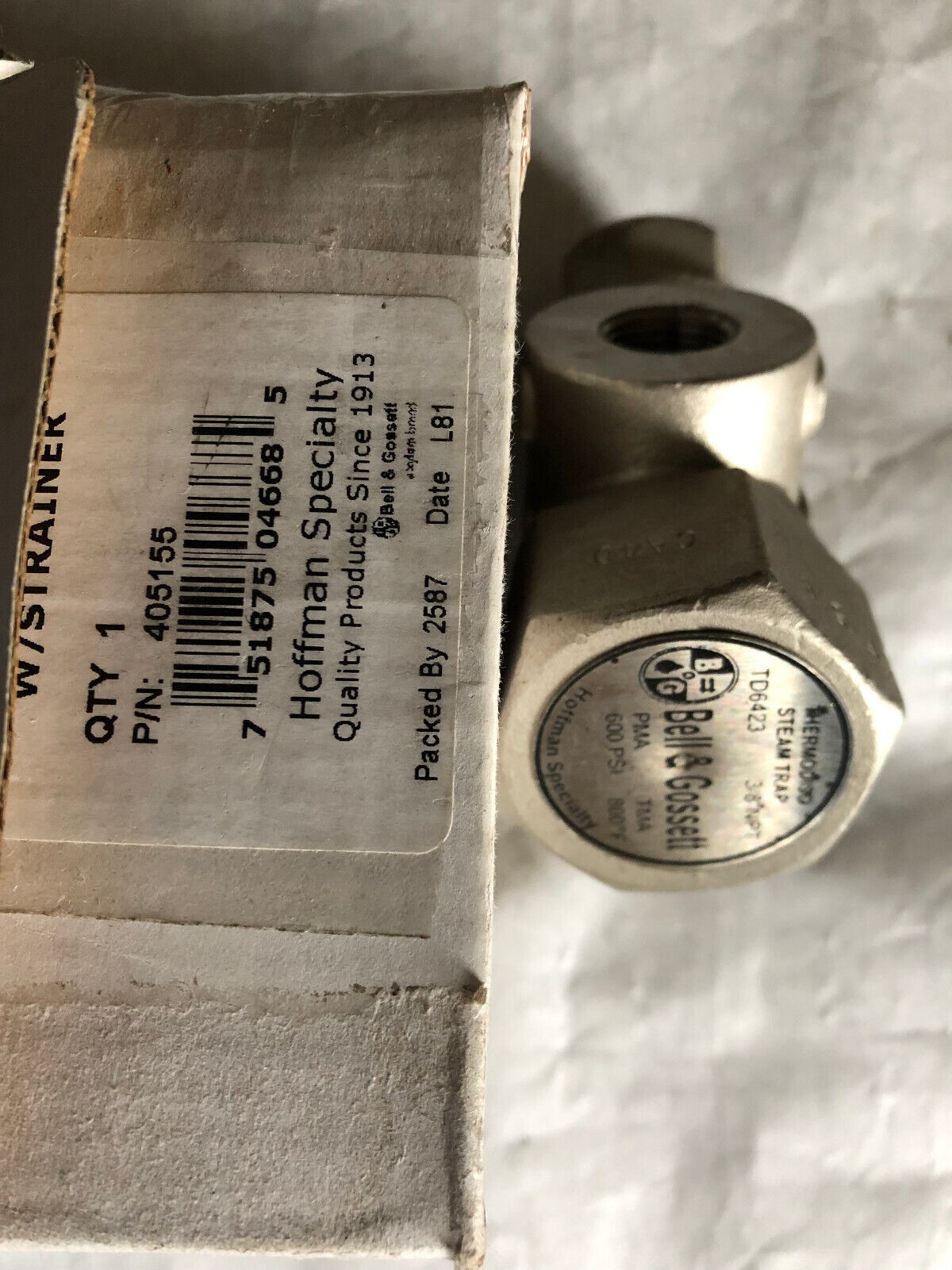 Bell & Gossett Hoffman Specialty 3/8" Npt Td6423 Thermostatic Disc Steam Trap,Am