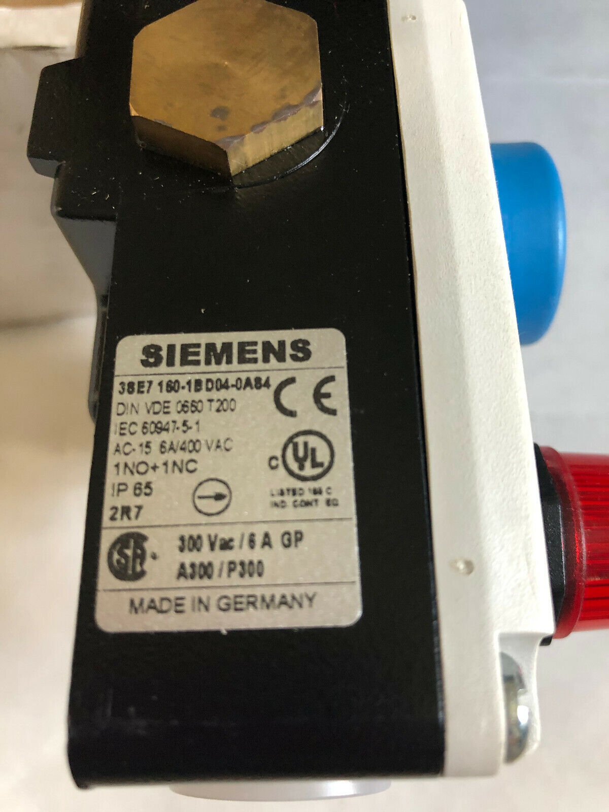 New Siemens 3Se7 160-1Bd04-0As4 Limit Switch 3Se71601ae000as5,Ak