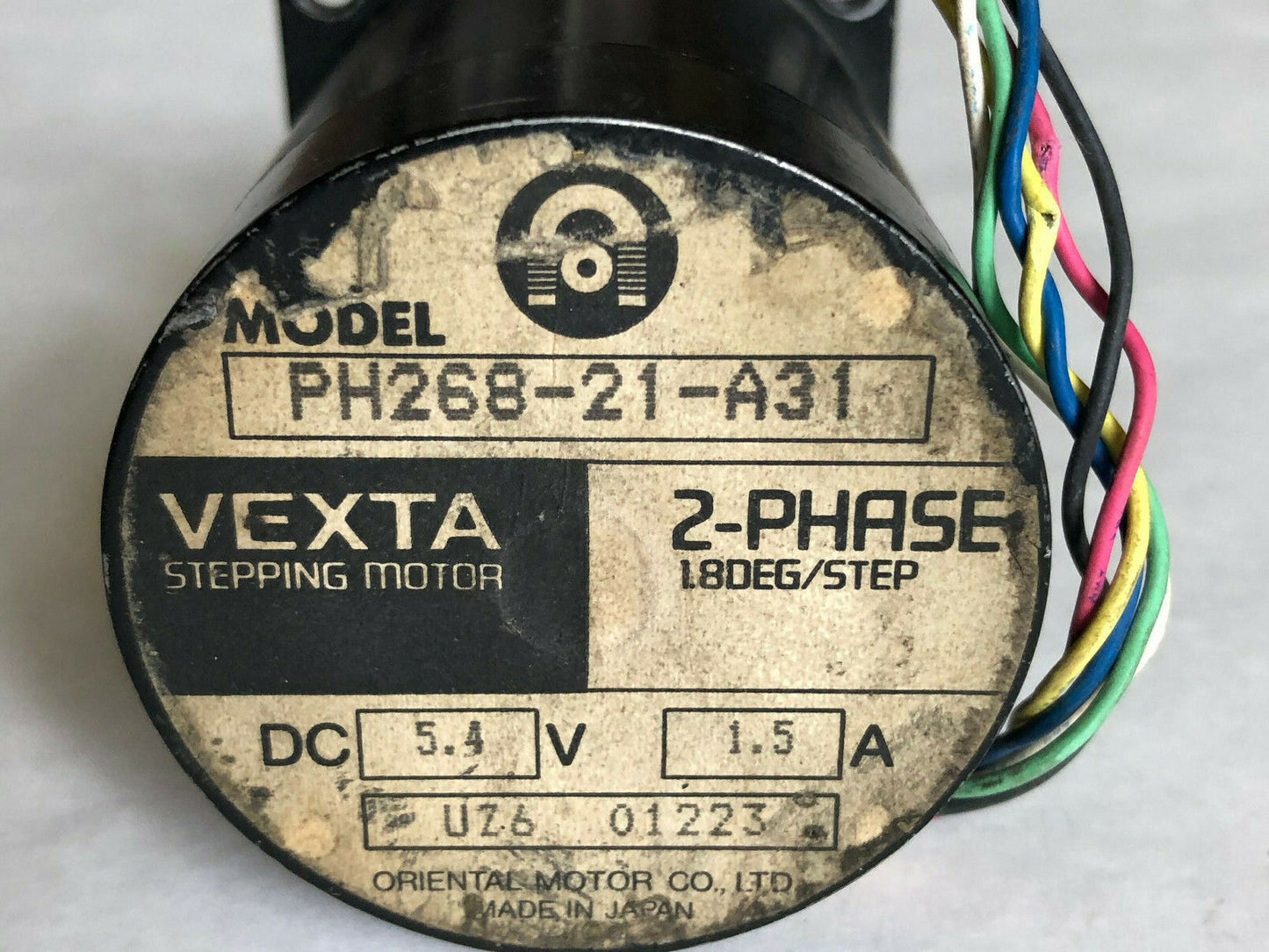 Oriental Motor Ph268-21-A31 Vexta Stepping Motor, 5.4 Vdc, 1.5 A 2Phase,Bw