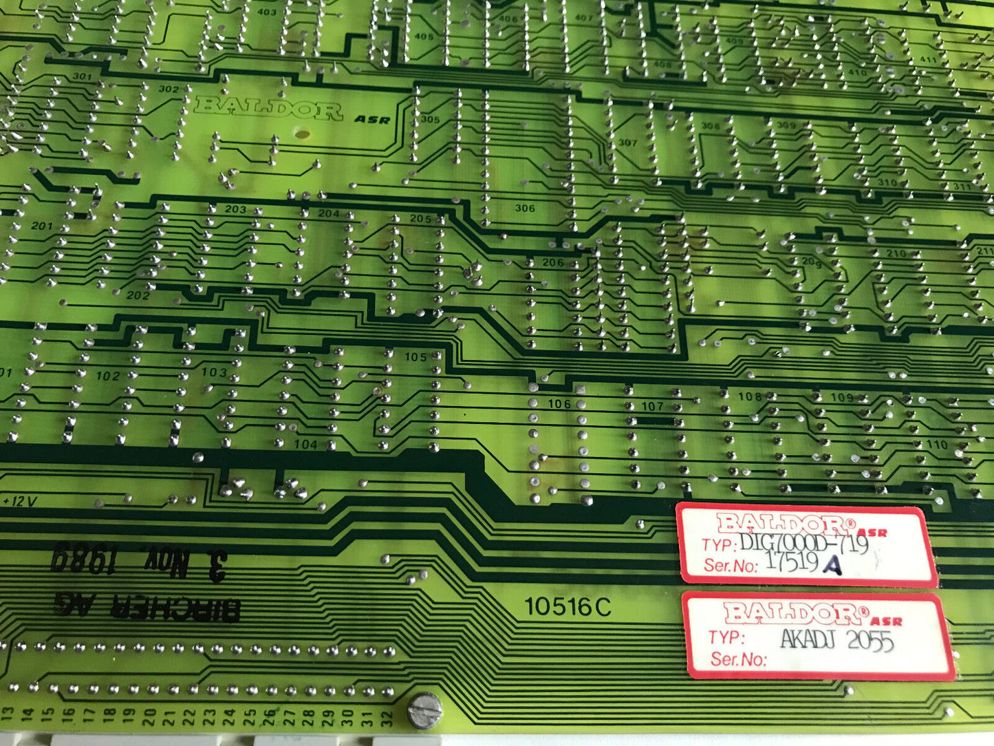 Baldor 10516C,Baldor Asr Plc Pcb 10516 C,Type Dig 70000D 719,Dig 70000D 720,St