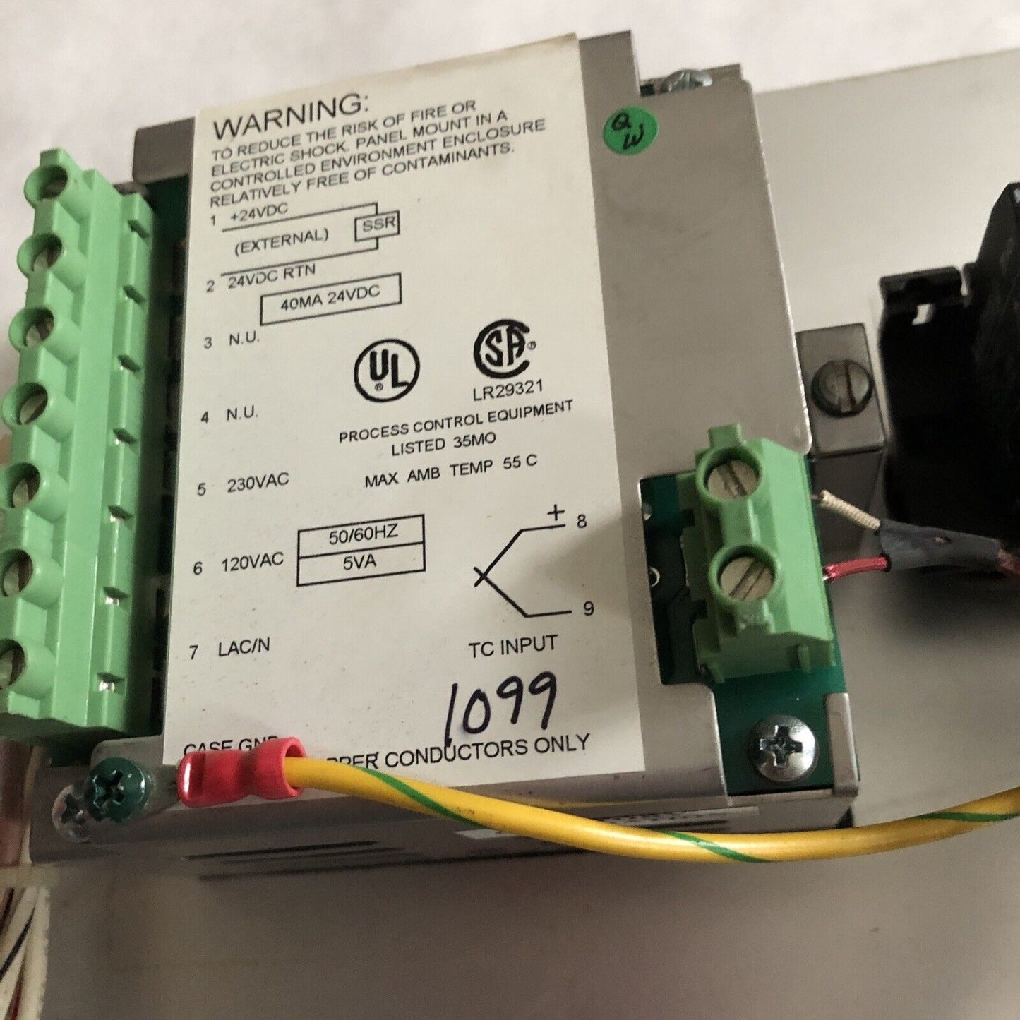 Chromalox 1099 Temperature Controller 40Ma 24Vdc,Fj