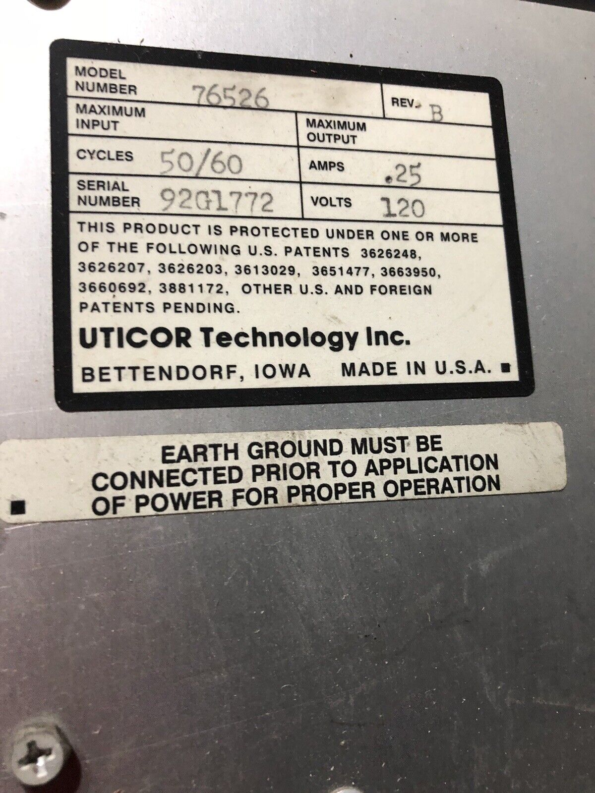 Uticor Technology 76526,Weld Track Iii Board Welding Controller,60C74-4,120 V,Tm