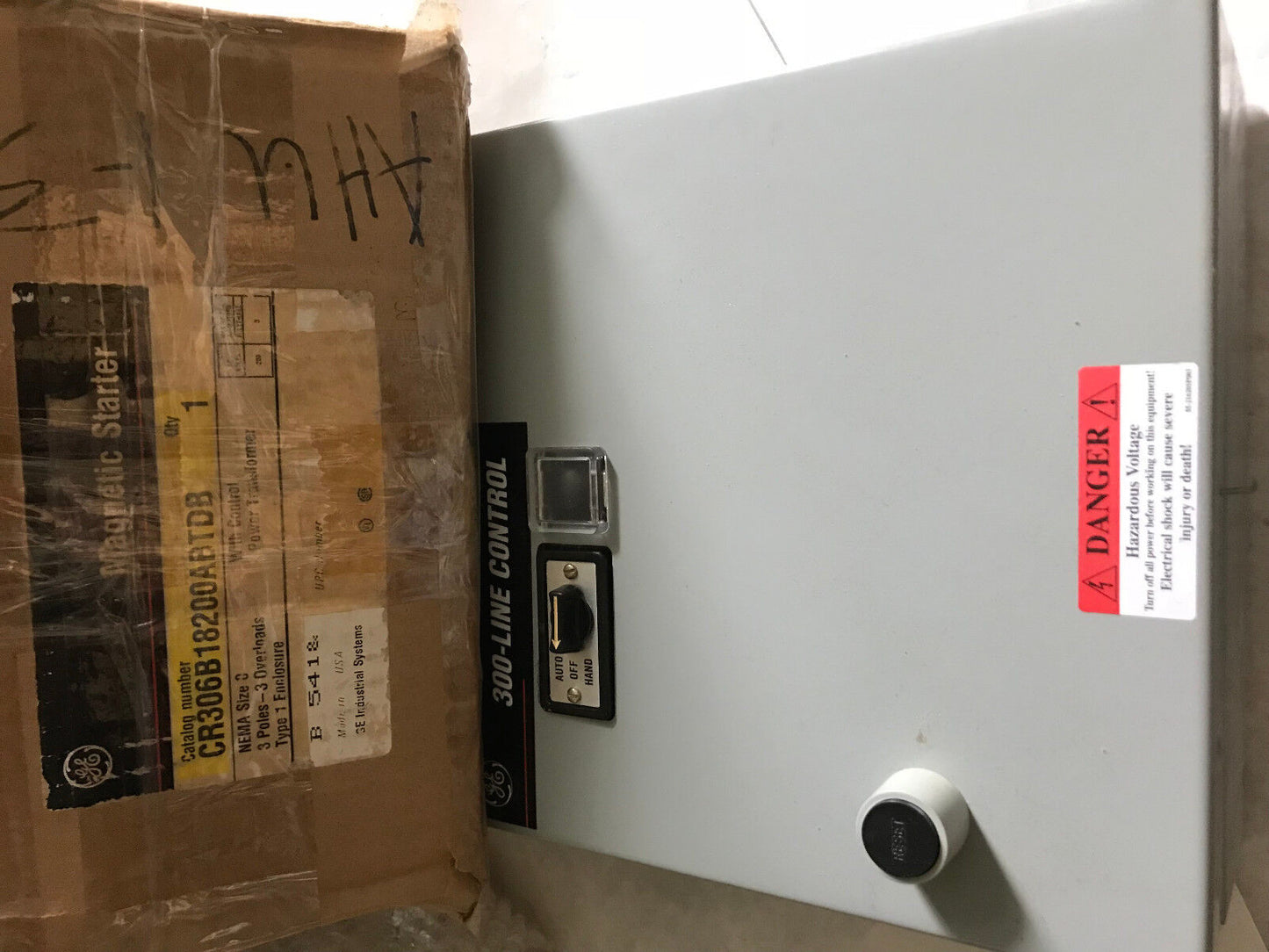 Ge 300-Inline General Electric Magnetic Motor Starter Cr306b18200abtdb,Nema 0,Ag