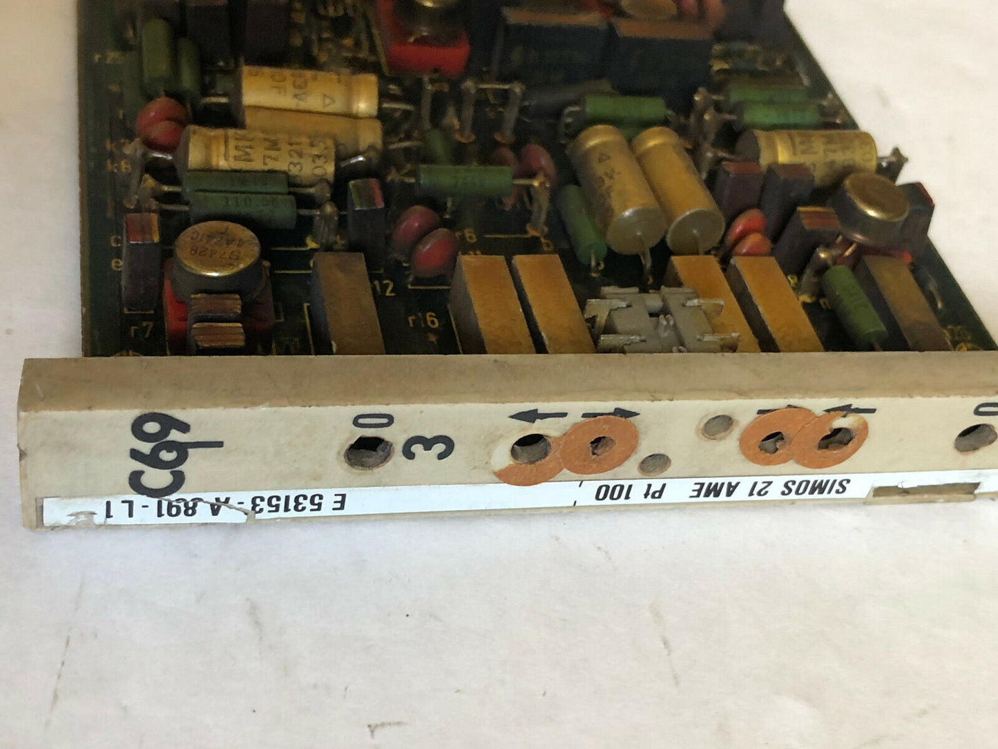 Siemens E53153-A 891-L1,Simos 21 Ame Pt 100, E 53153-A 891-L1 W/Led Indicator,Cf