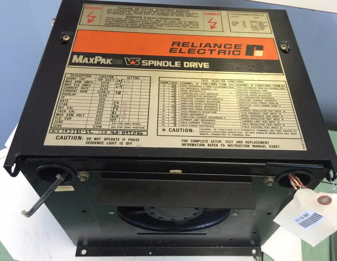 Reliance Electric 103782-32,Reliance Electric Maxpak Plus Vs Spindle Drive,Cv