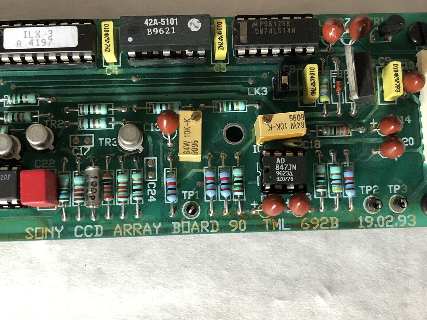 Sony Ccd Array Board 90,Tml 629B 19.02.93,19 02 93,Dd
