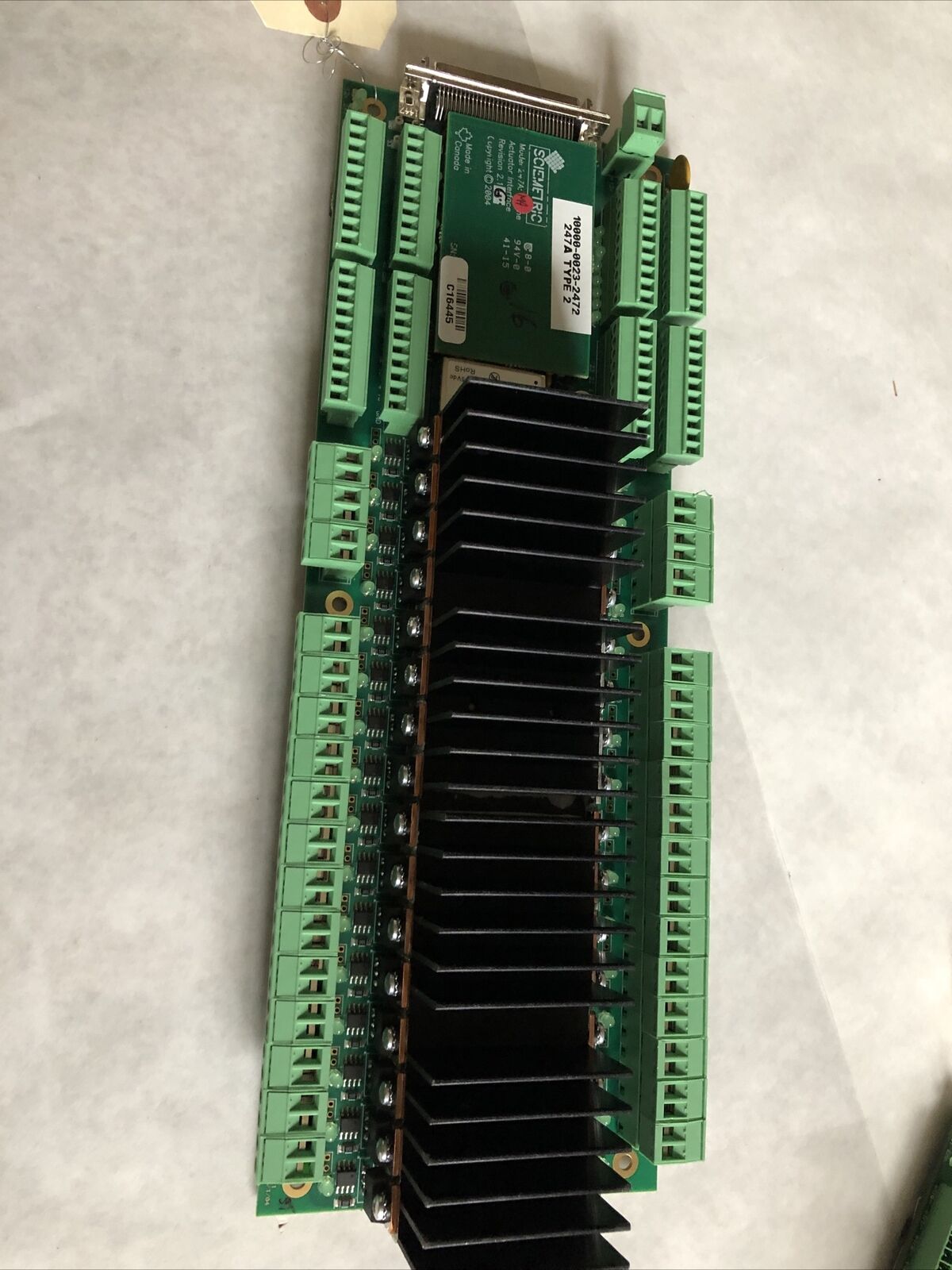Sciemetric 10000-0023-2472,Actuator Interface,Revision 2.13. Model 247A 01 R1,Dg