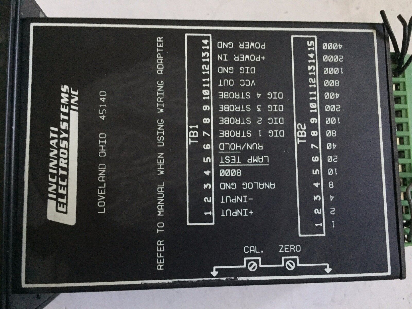 Cincinnati Electrosystems Mbar,432-Dci-So-Sc-Ss-4/20Ma-0/150 Display,432-Dc1,Bz