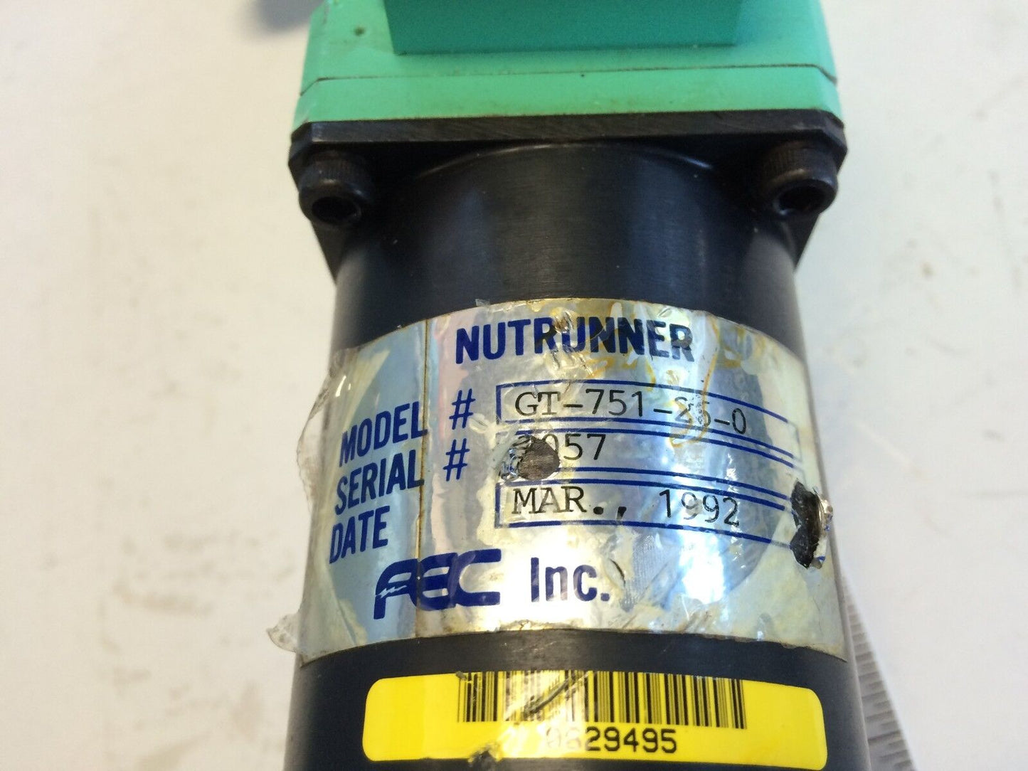 Fec Gt-751-26-0 1/2"-Drive Td-35-Gto-75 Nutrunner Re-150W,Pre-6005,Ba