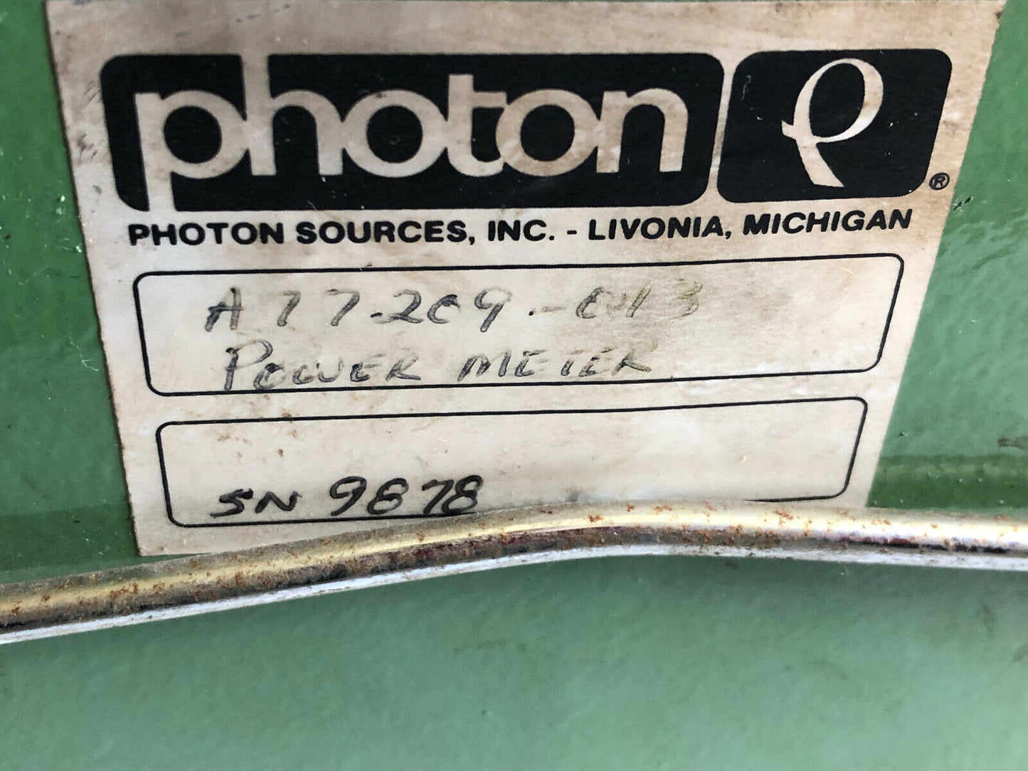 Photon Sources A17209-013 Poover Meter,176945A,A 17269-013,176603-2,176964004,Sm